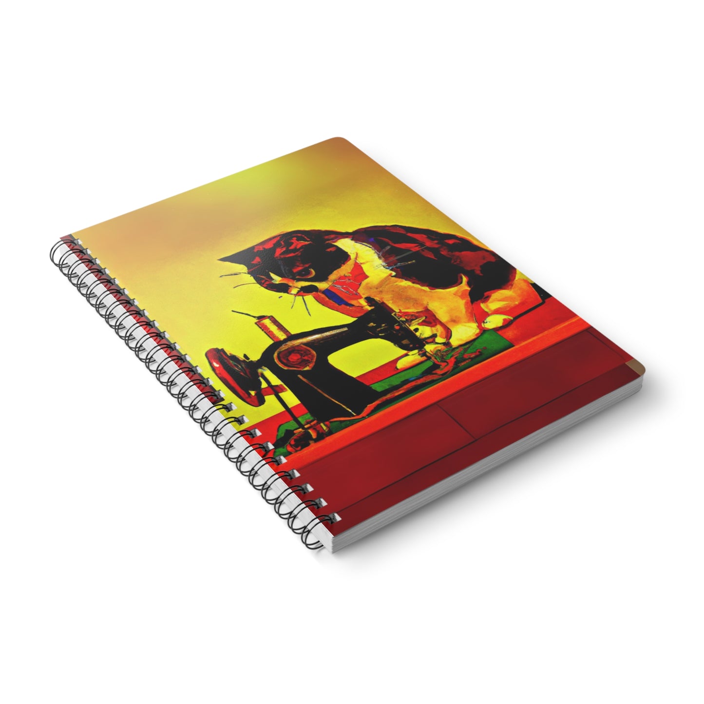 Whimsical Cat Sewing Notebook