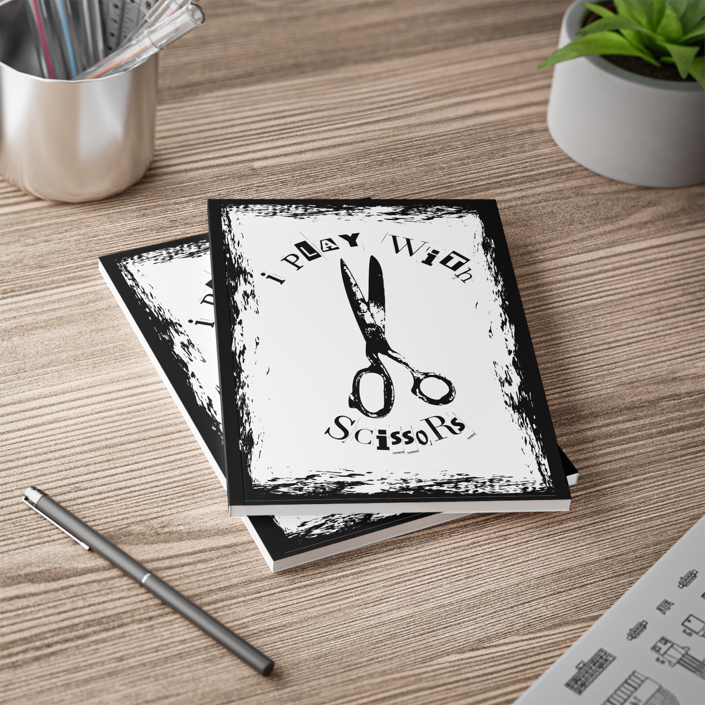 I Play with Scissors Softcover Notebook