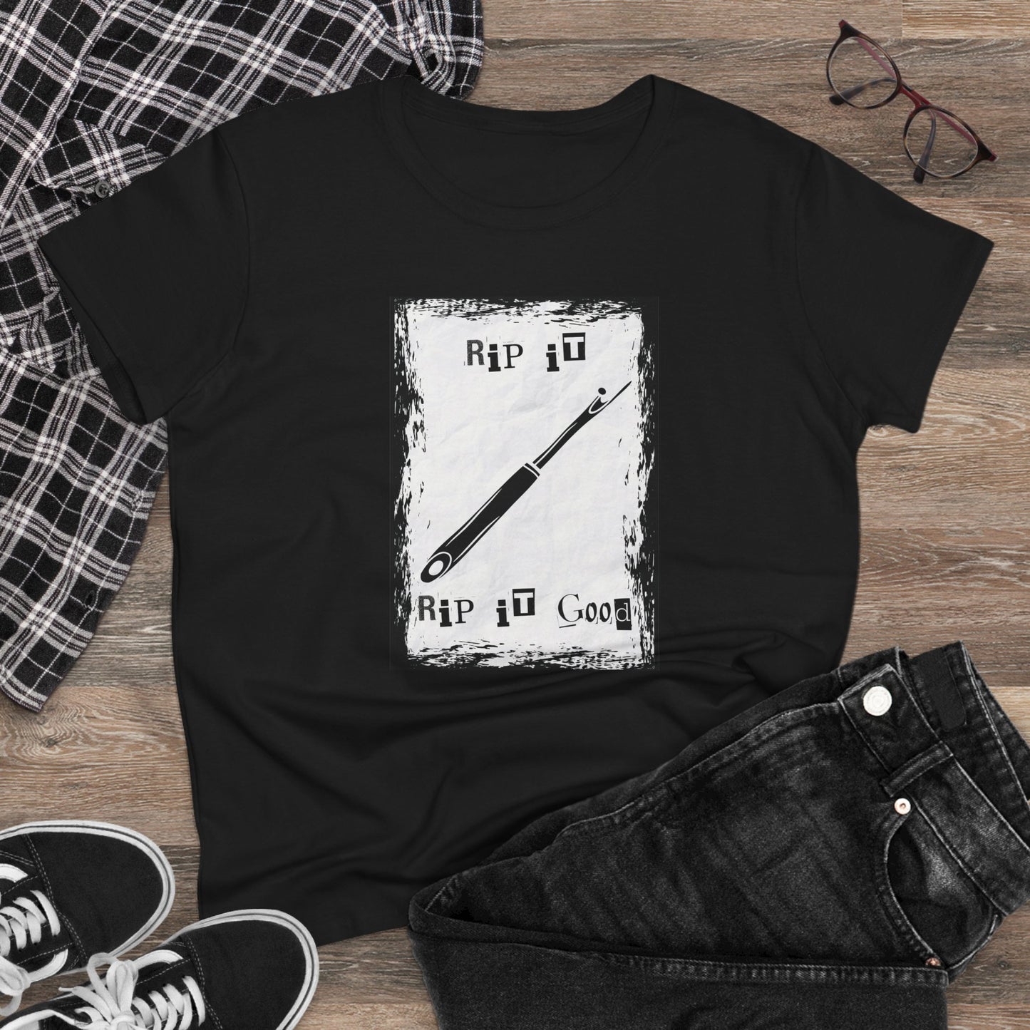 Rip it Good! Women's Black Tee