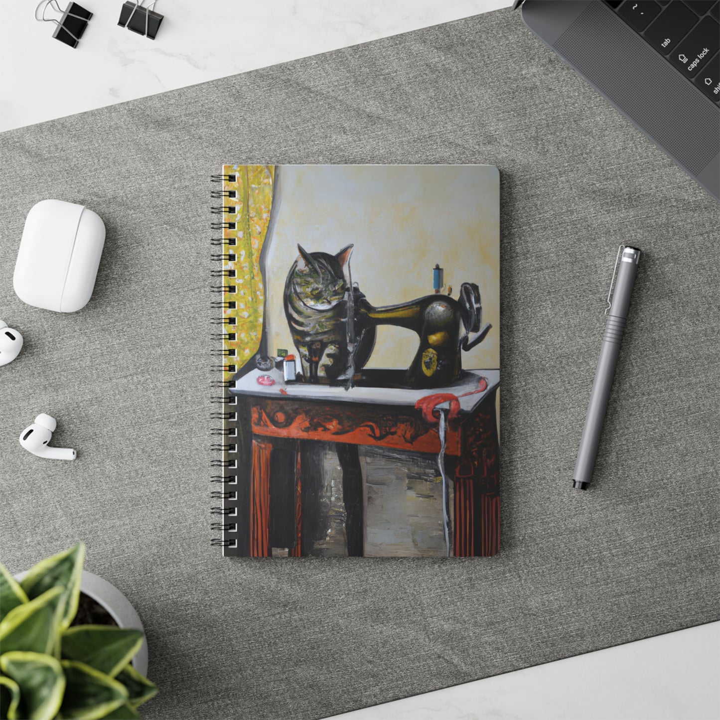 Sewing Cat #1 A5 Notebook