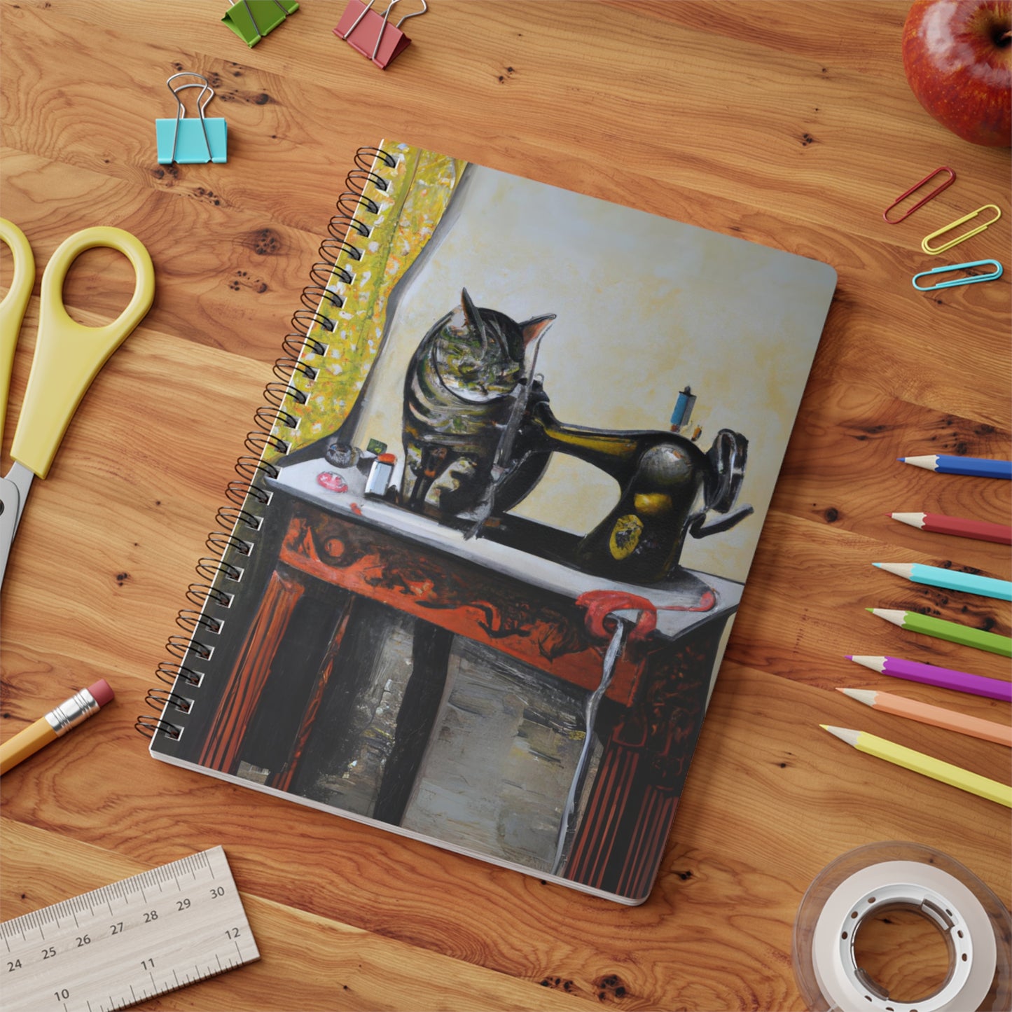 Sewing Cat #1 A5 Notebook