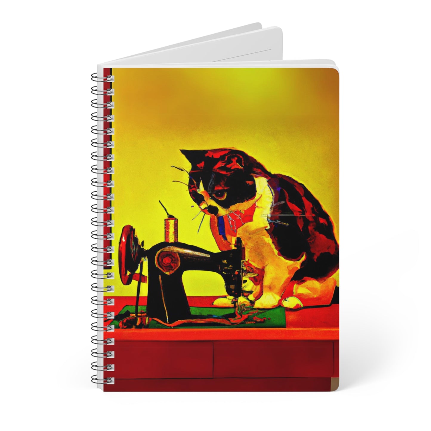 Whimsical Cat Sewing Notebook