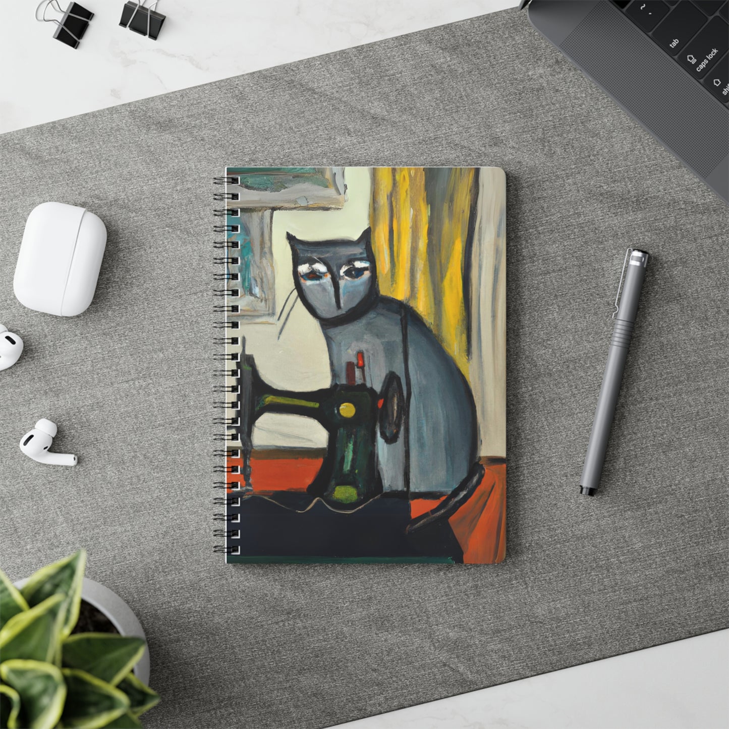 Sewing Cat #17 Notebook