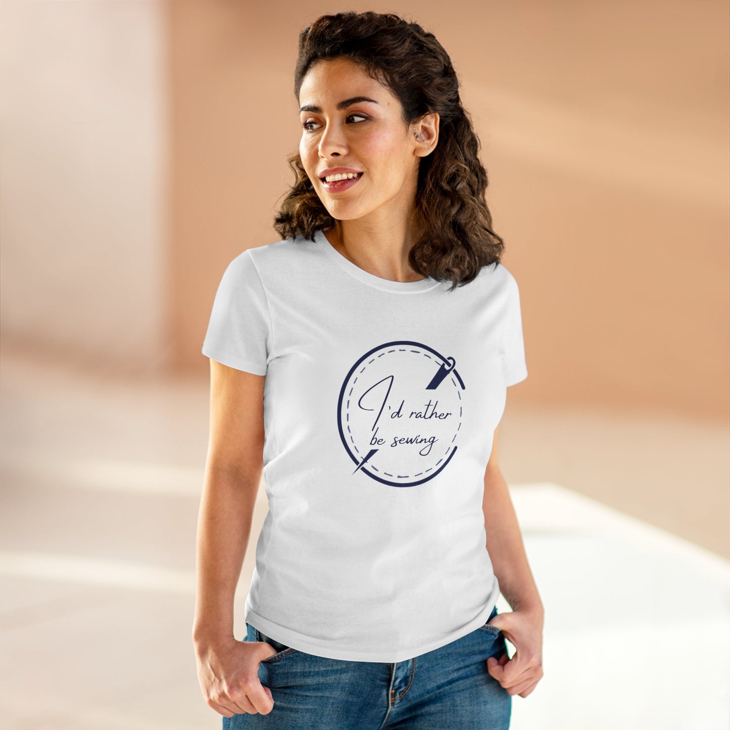 Sewing Enthusiast Tee: I'd Rather Be Sewing