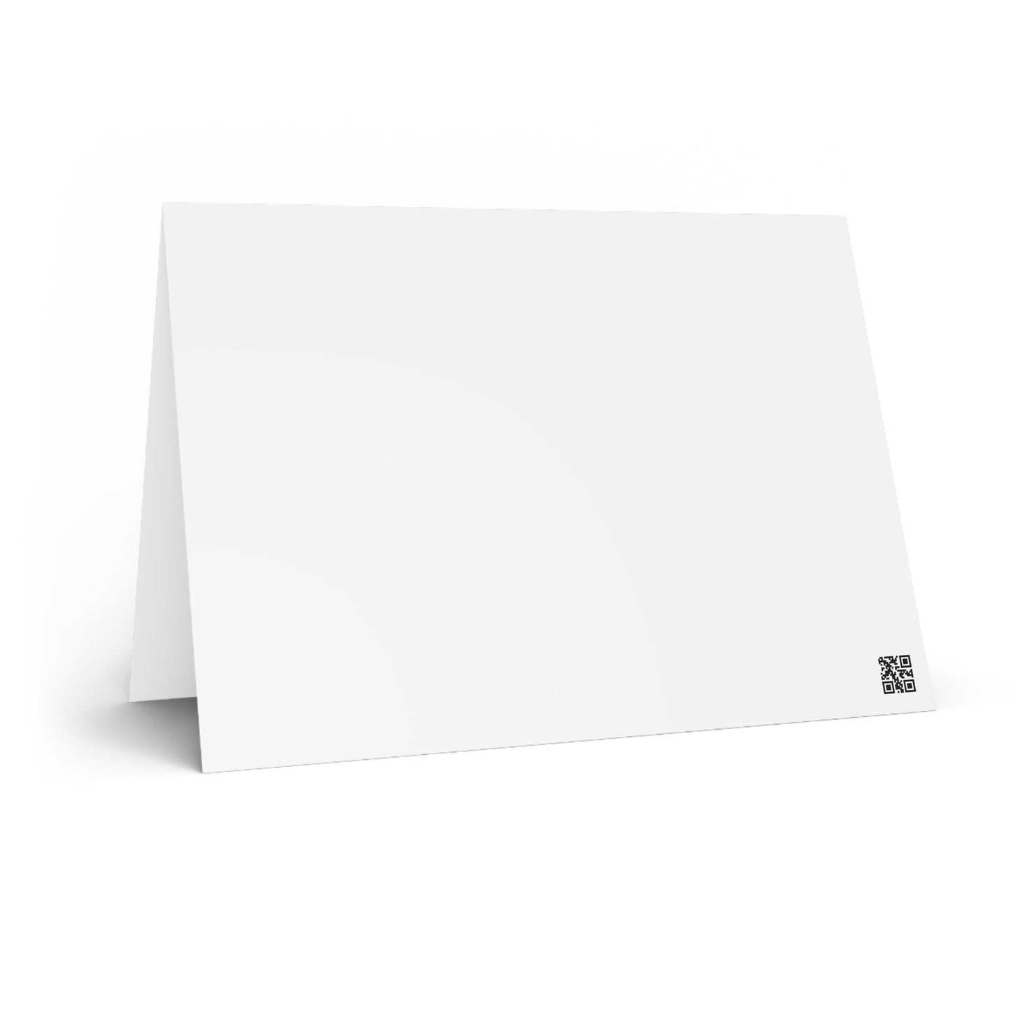 White Sewing Cat Blank Card