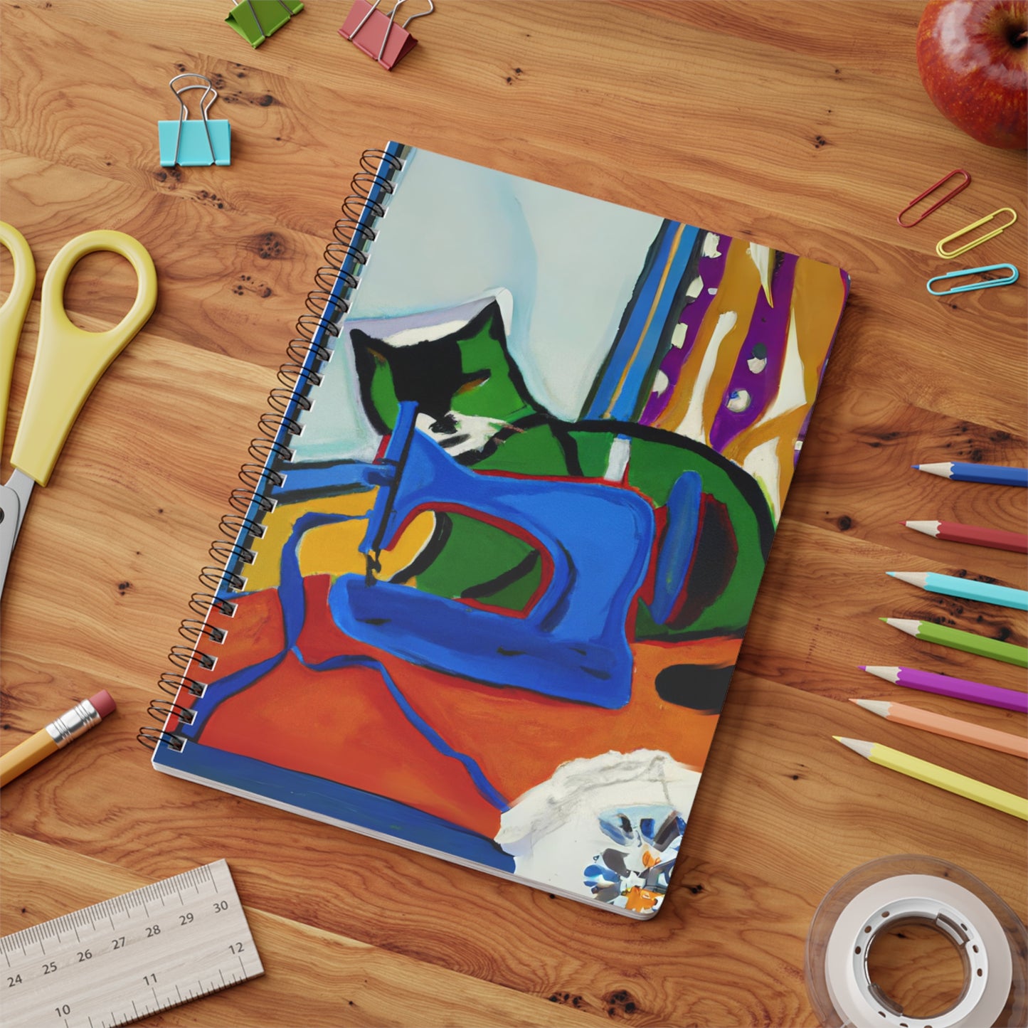 Sewing Cat #15 Notebook
