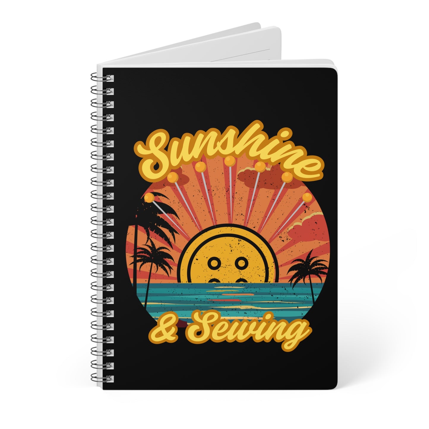 Sunshine & Sewing Notebook A5 Black