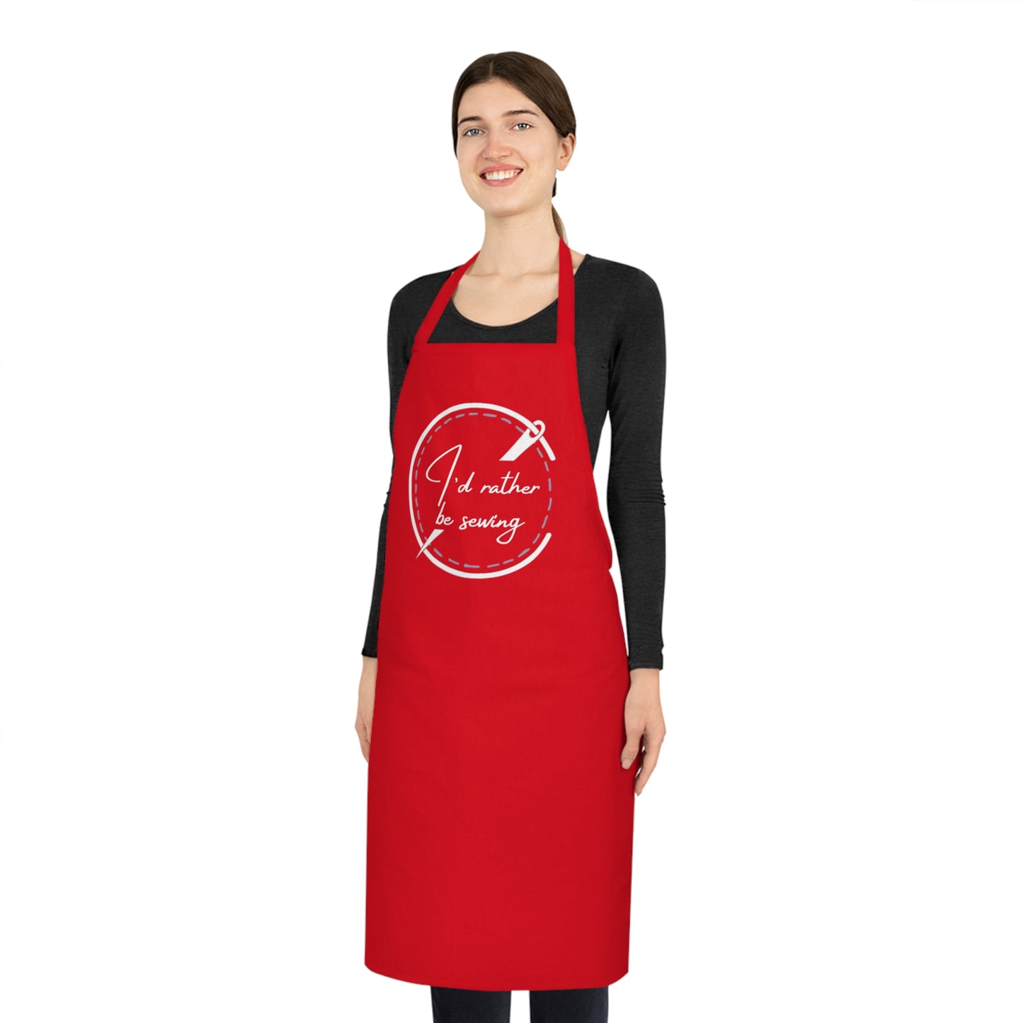 Cotton Apron - "I’d Rather Be Sewing"