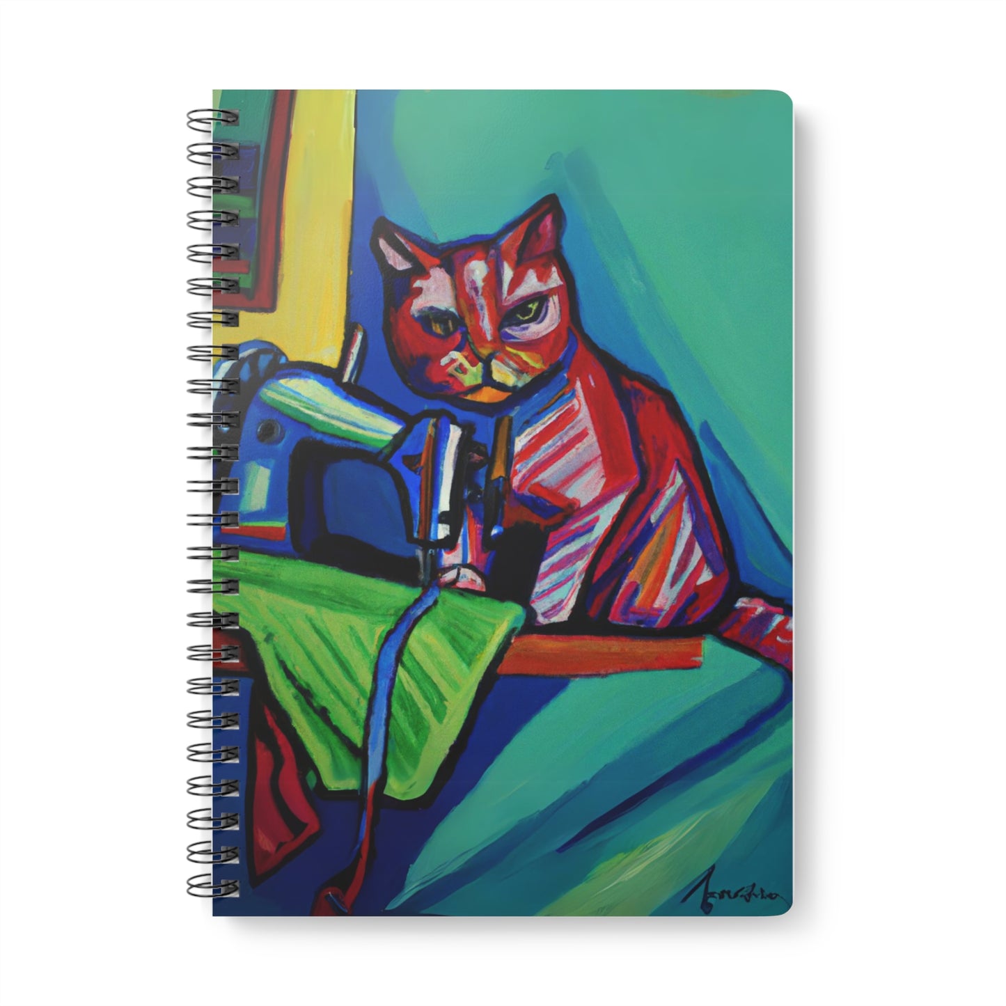 Colorful Cat Notebook A5