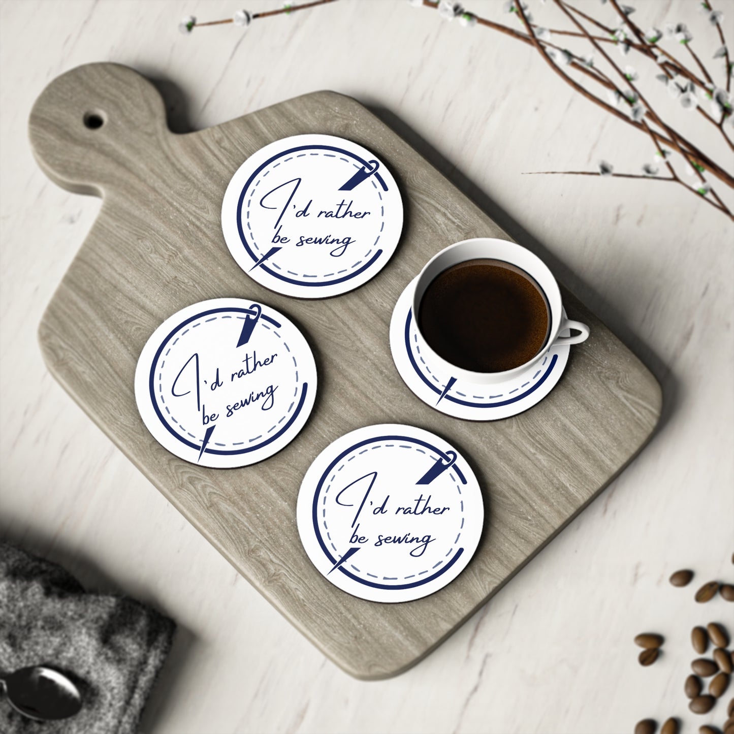 Coasters - I'd Rather Be Sewing