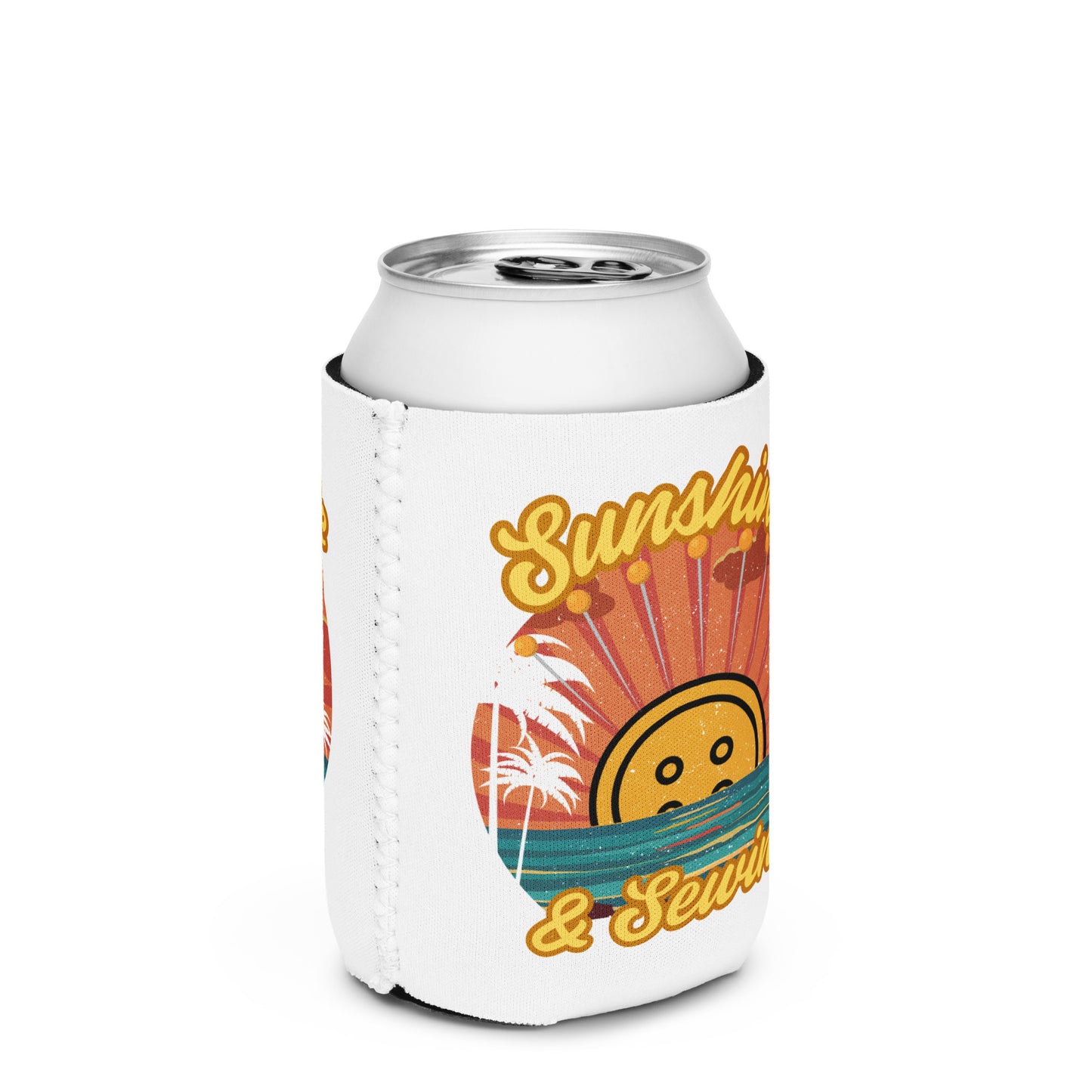 Sunshine and Sewing Can Cooler