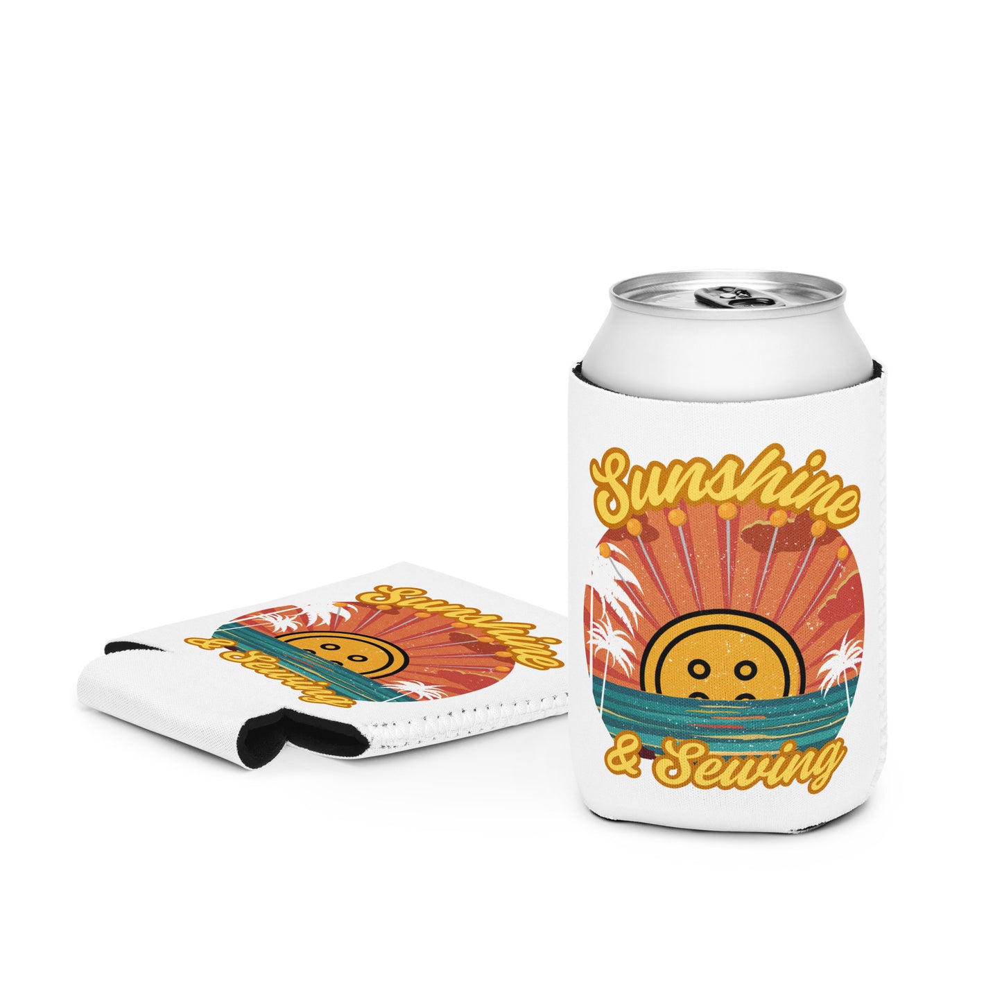 Sunshine and Sewing Can Cooler