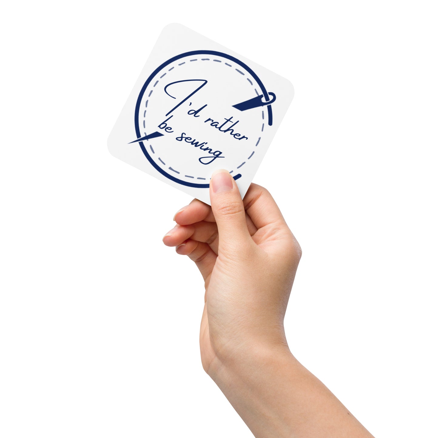I'd Rather be Sewing! Cork-back Coaster