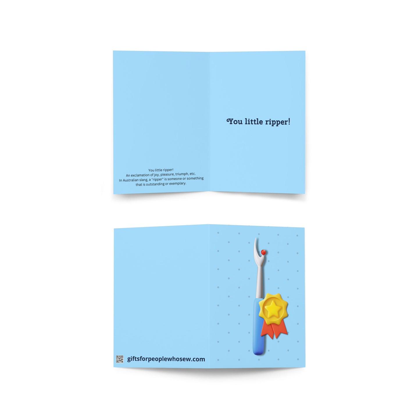 You Little Ripper! Greeting card