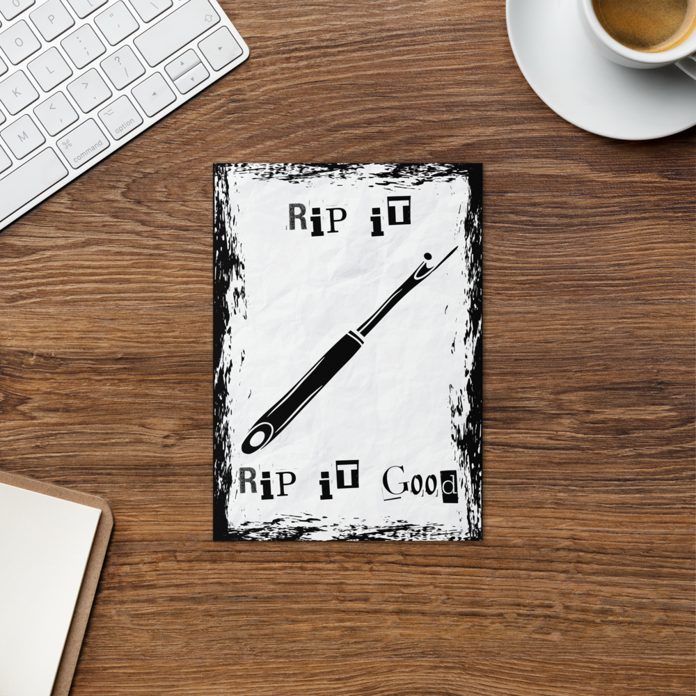 Rip It. Rip It Good! Greeting Card