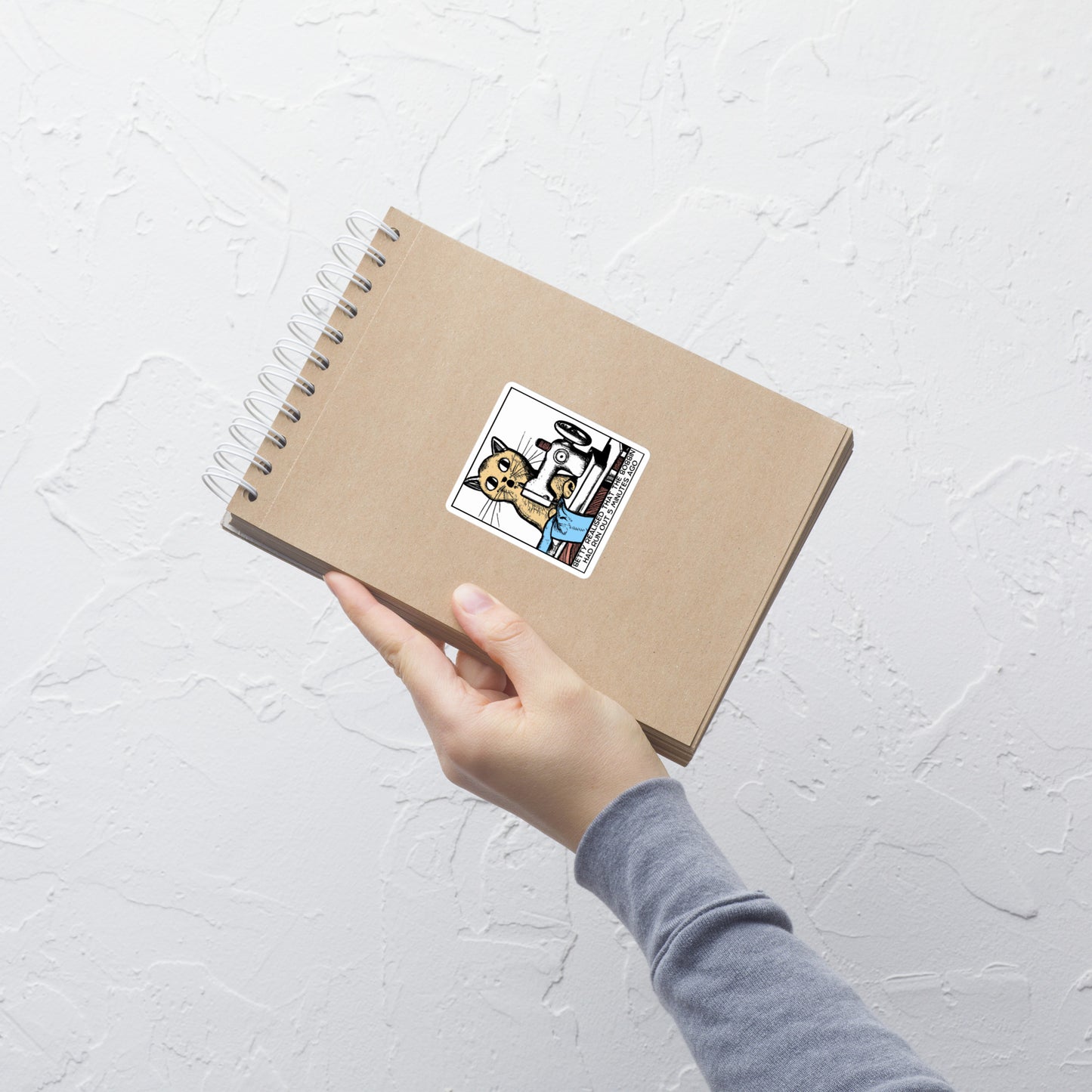 Betty Bobbin Cat Sticker