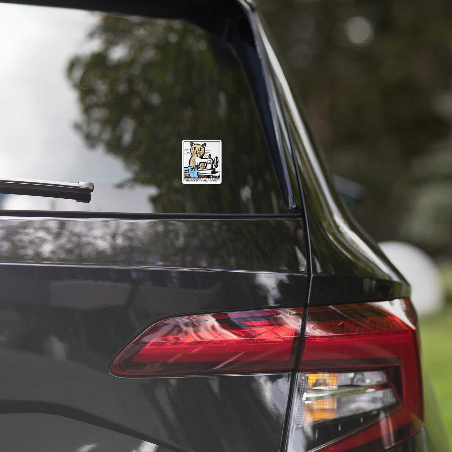 Betty Bobbin Cat Sticker