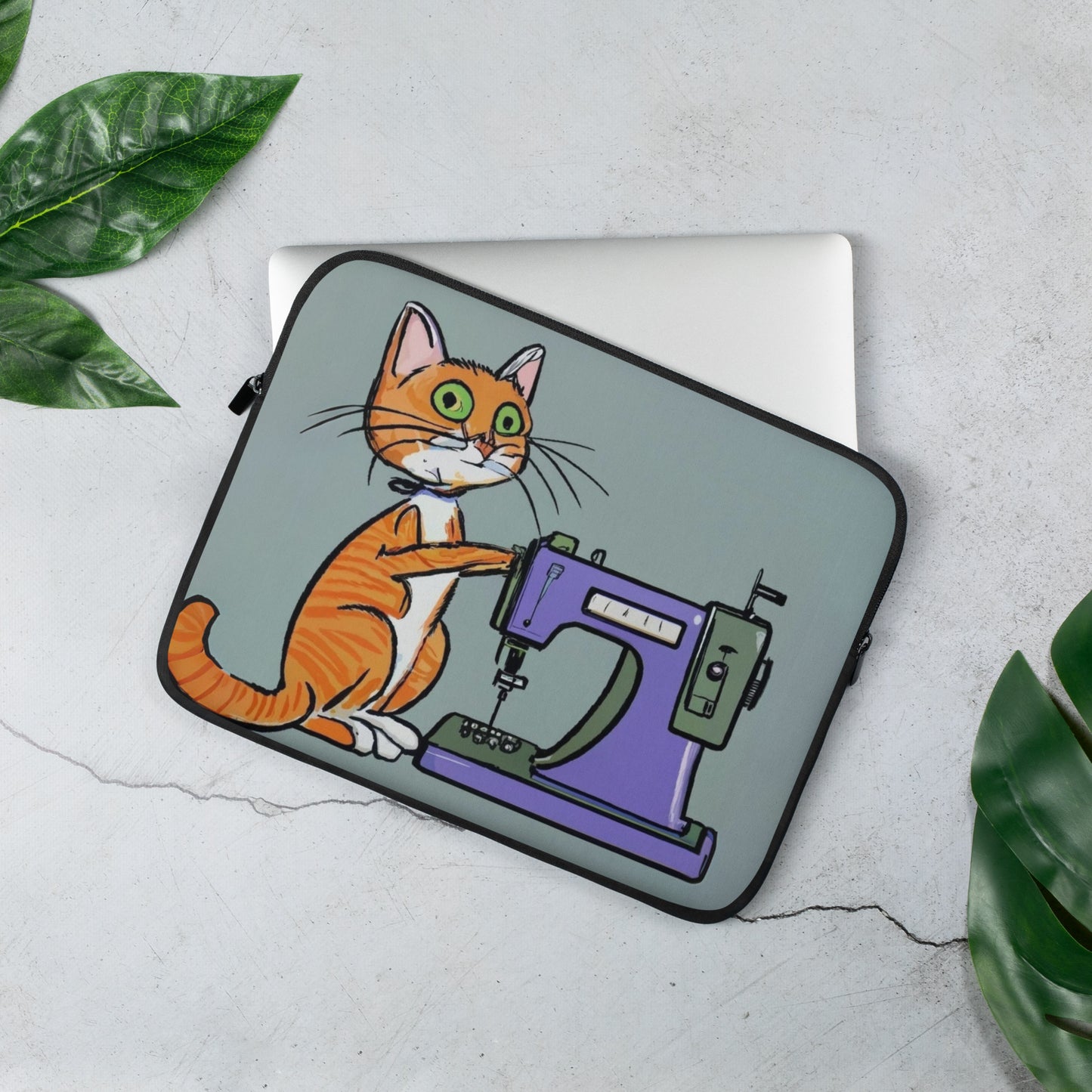 Sewing Cat 10 Laptop Sleeve