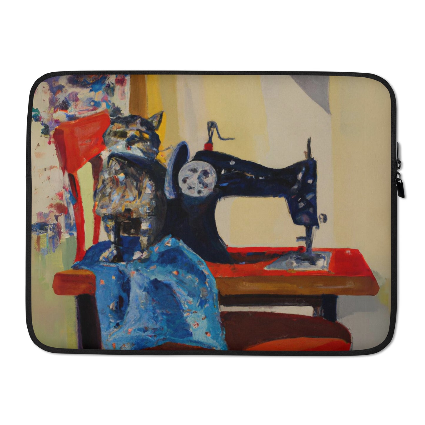 Sewing Cat 2 Laptop Sleeve