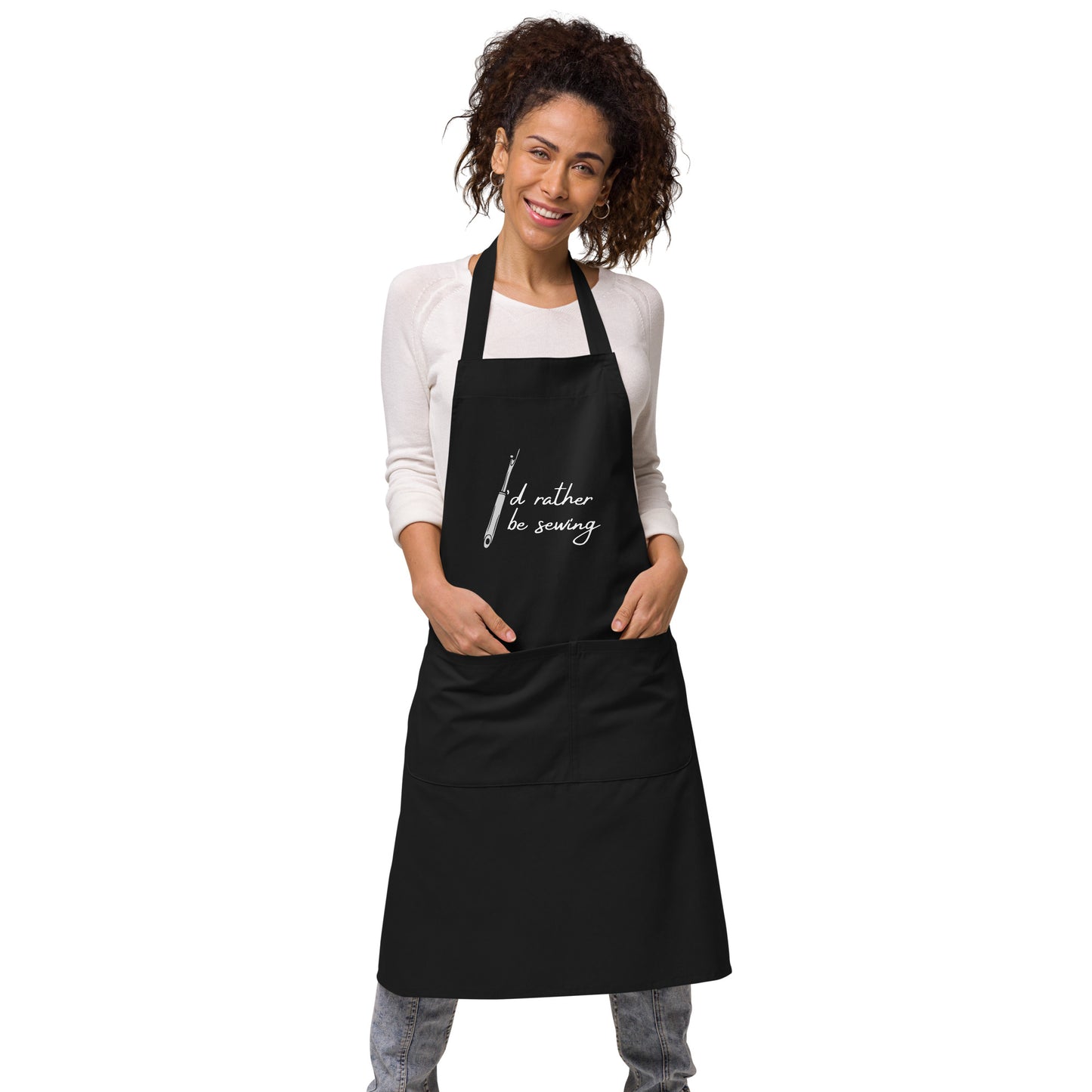 I'd Rather Be Sewing Graphic Apron Gifts For People Who Sew