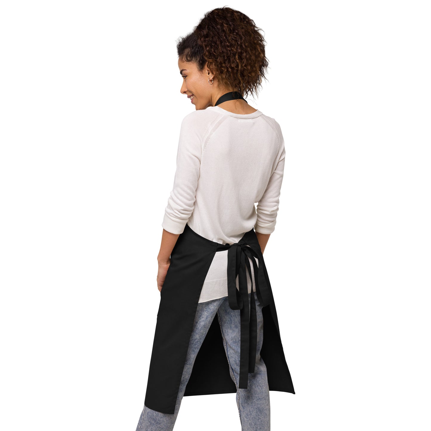 100% Organic Cotton Apron with 'I'd Rather Be Sewing' Print