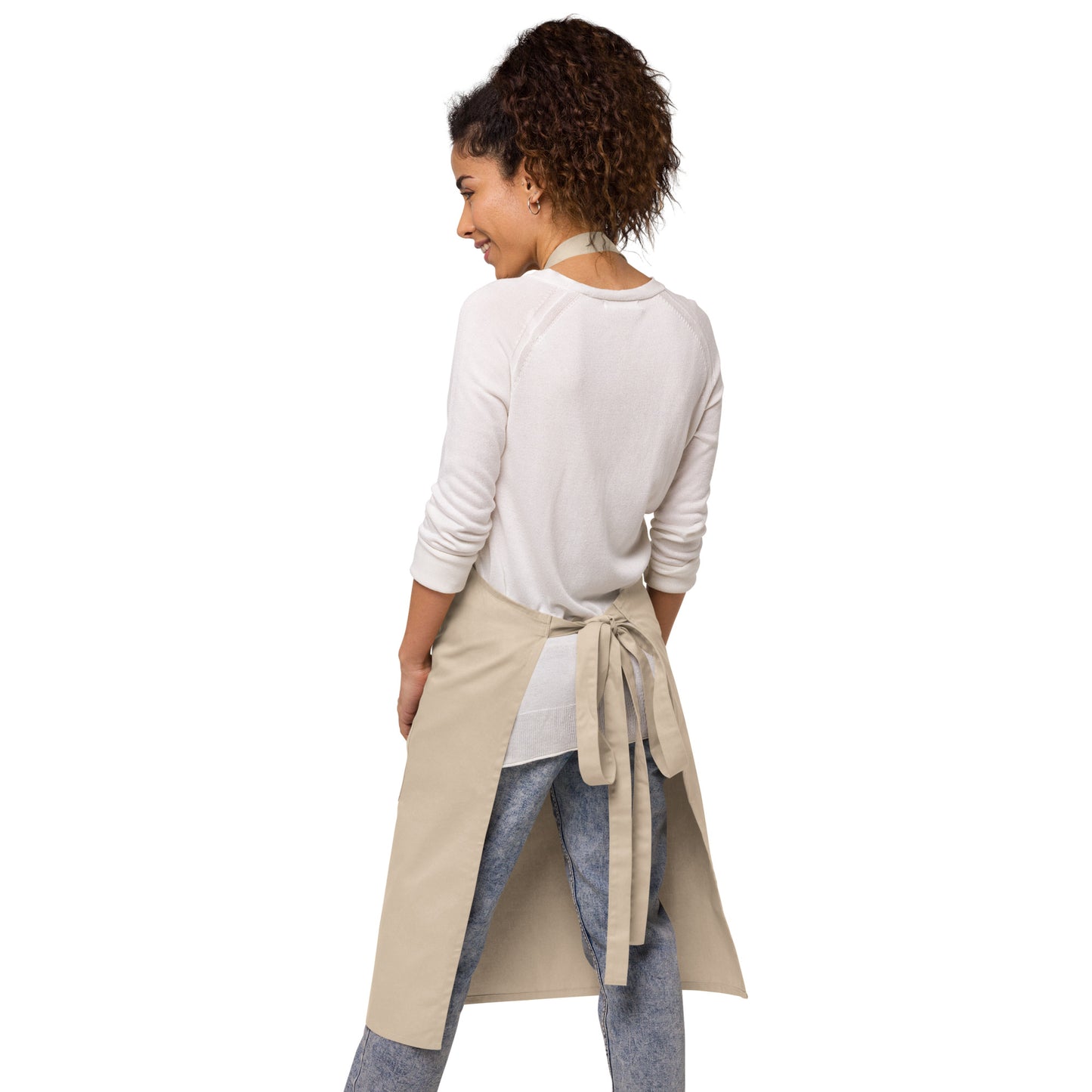 100% Organic Cotton Apron with 'I'd Rather be Sewing' Print