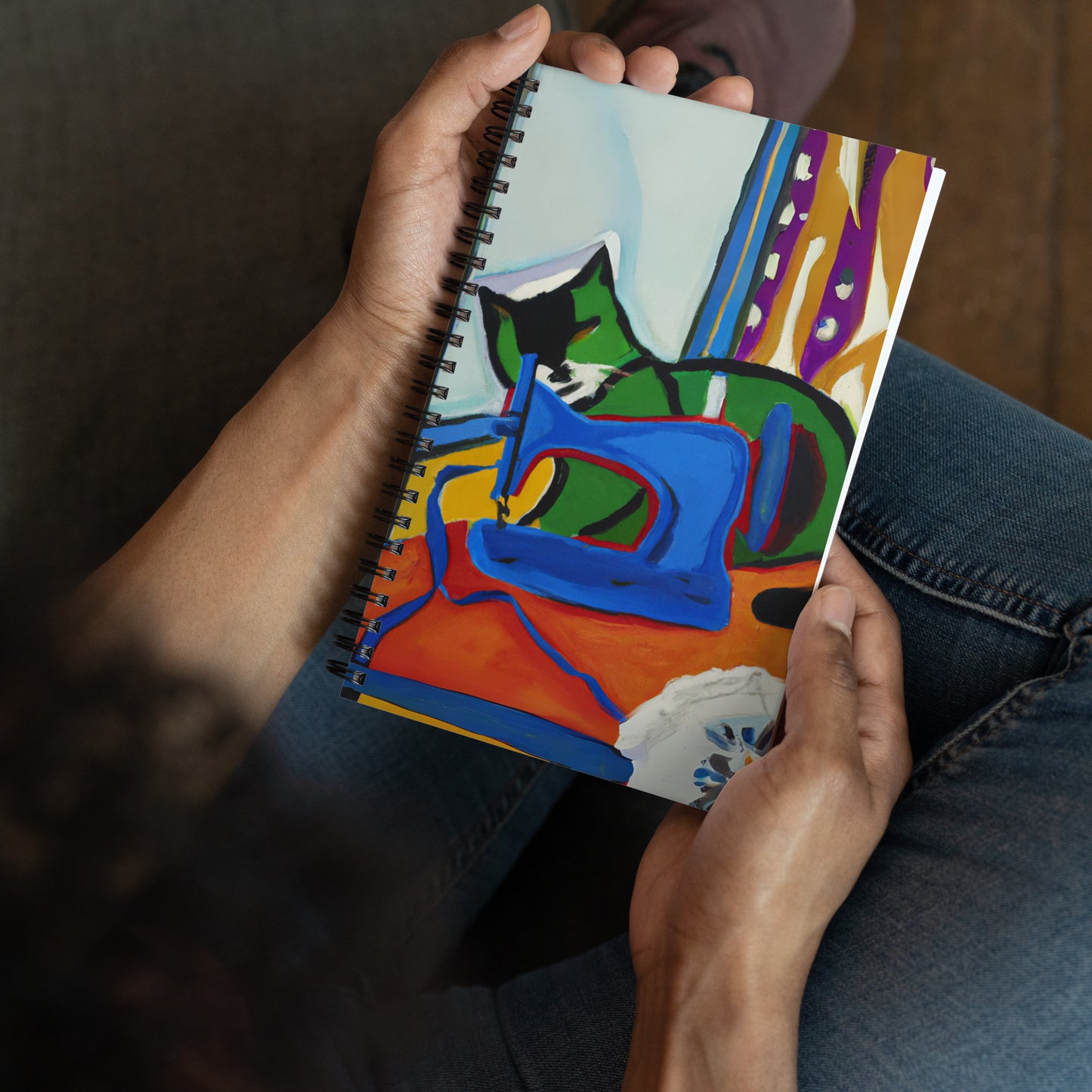 Spiral Notebook with "Sewing Cats" design – The Perfect Gift for People who Love to Sew