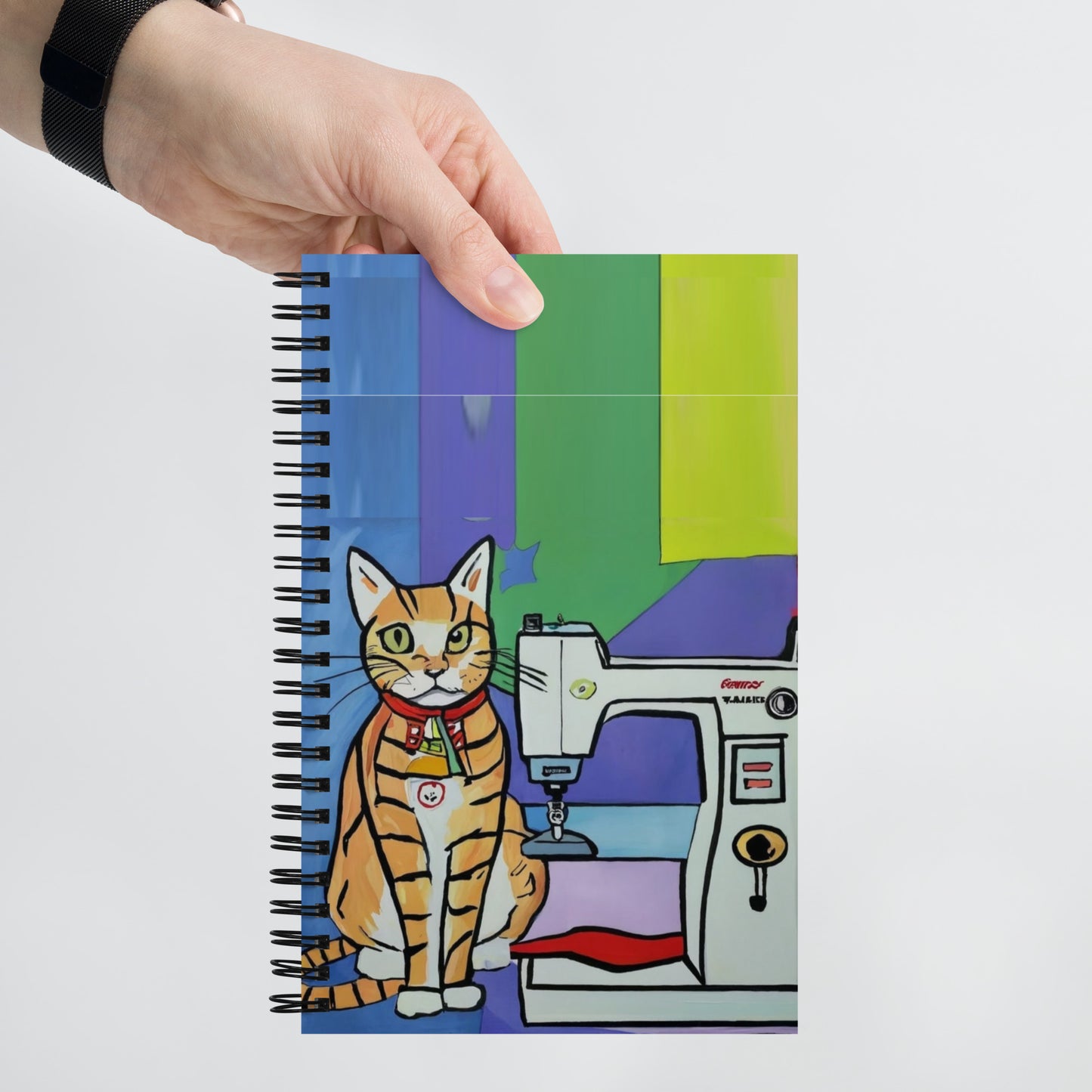 Spiral Notebook with "Sewing Cats" design – The Perfect Gift for People who Love to Sew
