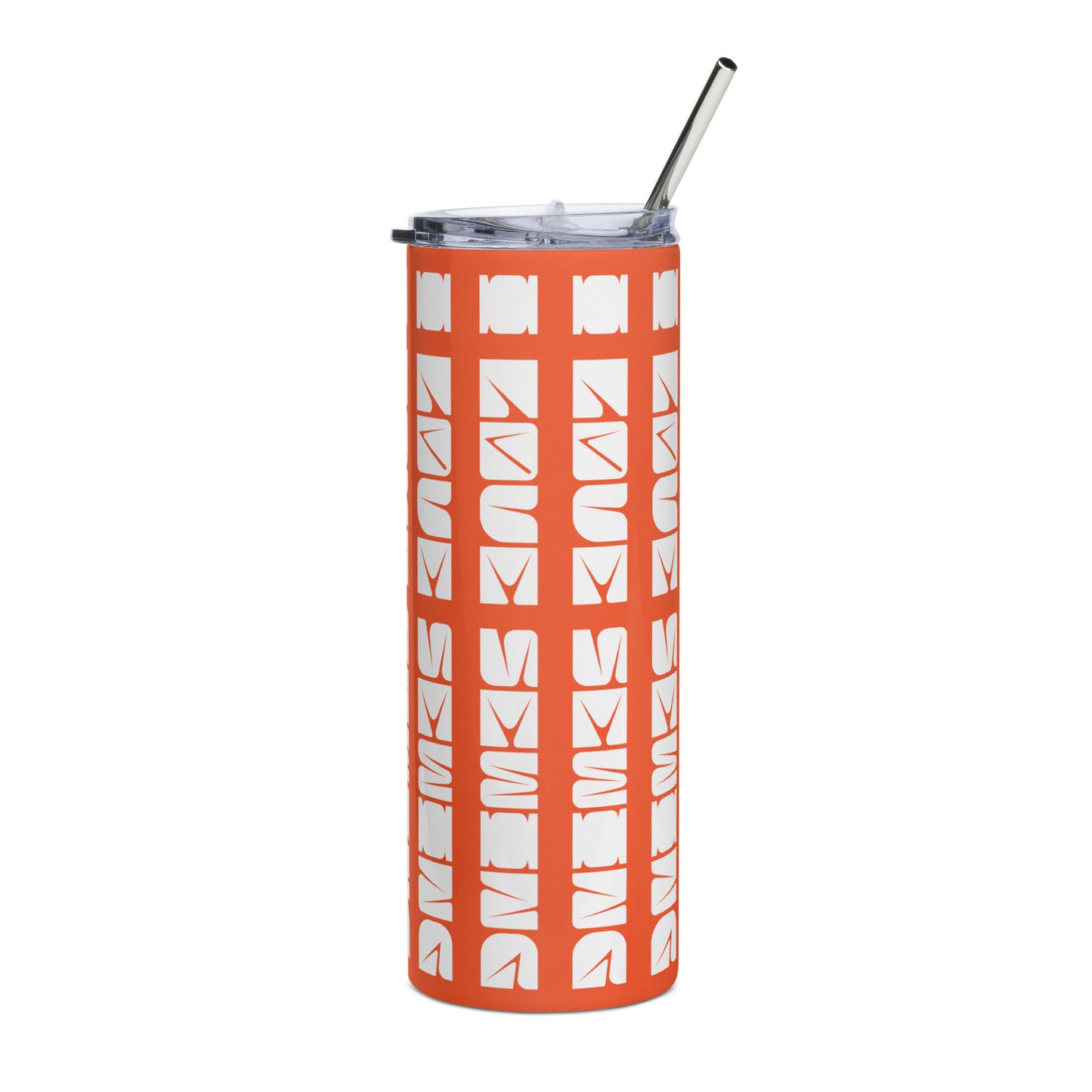 Outrageous Orange Tumbler with "I love sewing" design, the perfect gift for people who sew