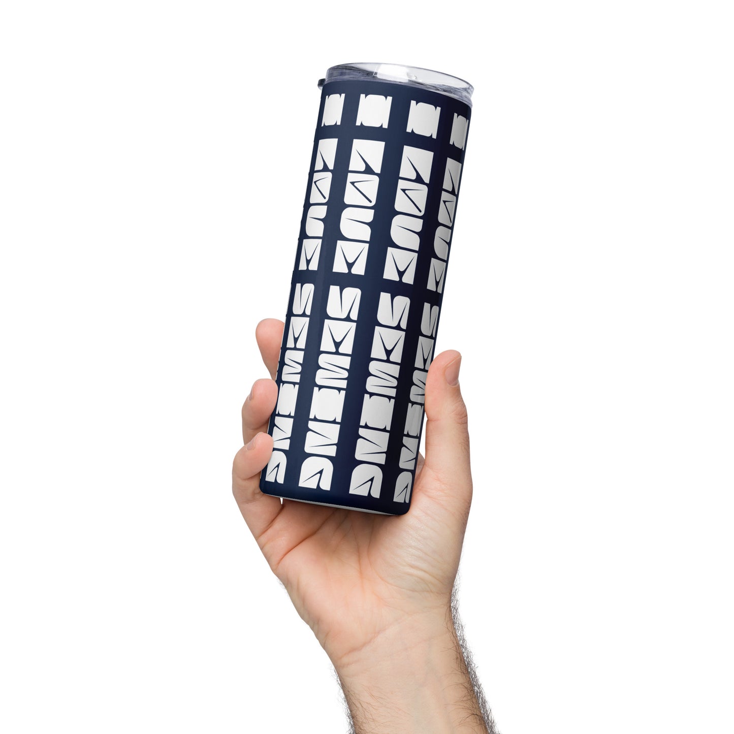 Navy Tumbler with "I love sewing" design, the perfect gift for people who sew