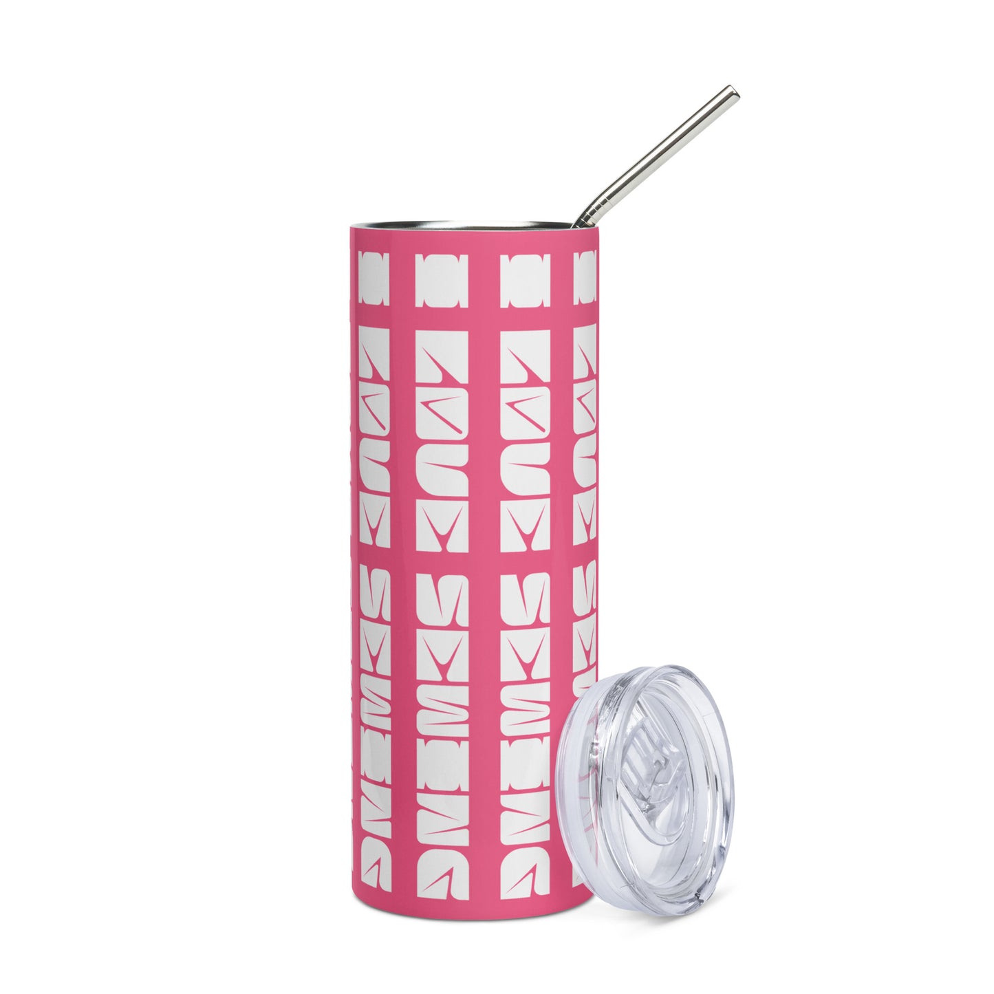 Pink Tumbler with "I love sewing" design, the perfect gift for people who sew