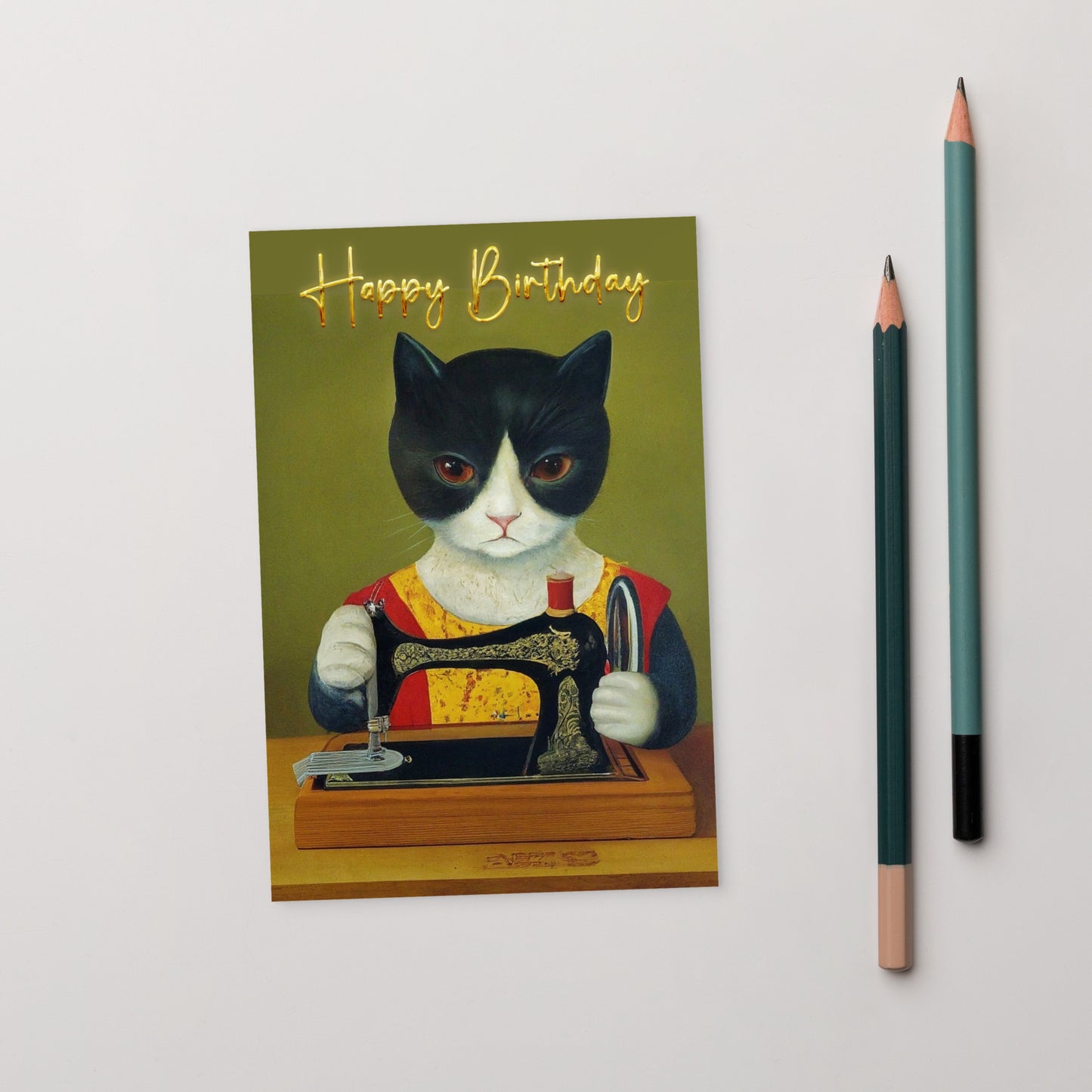 Happy Birthday Madam Sewsalot Note Card