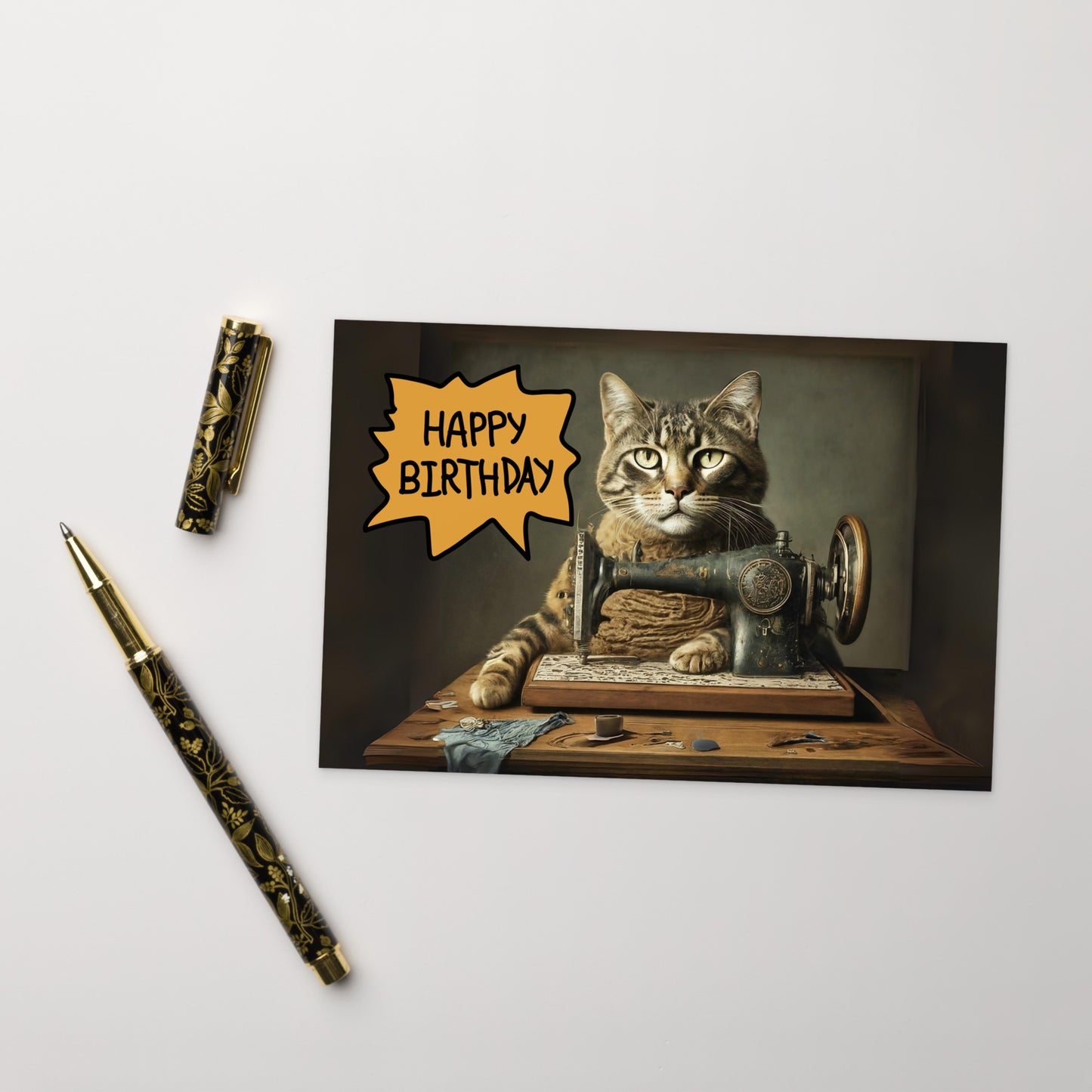 Happy Birthday Sewing Bro Note Card
