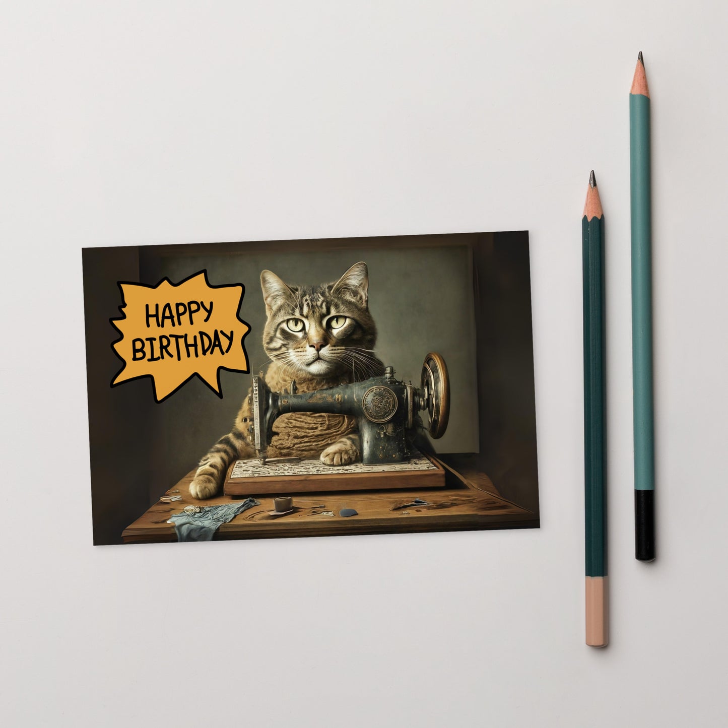 Happy Birthday Sewing Bro Note Card