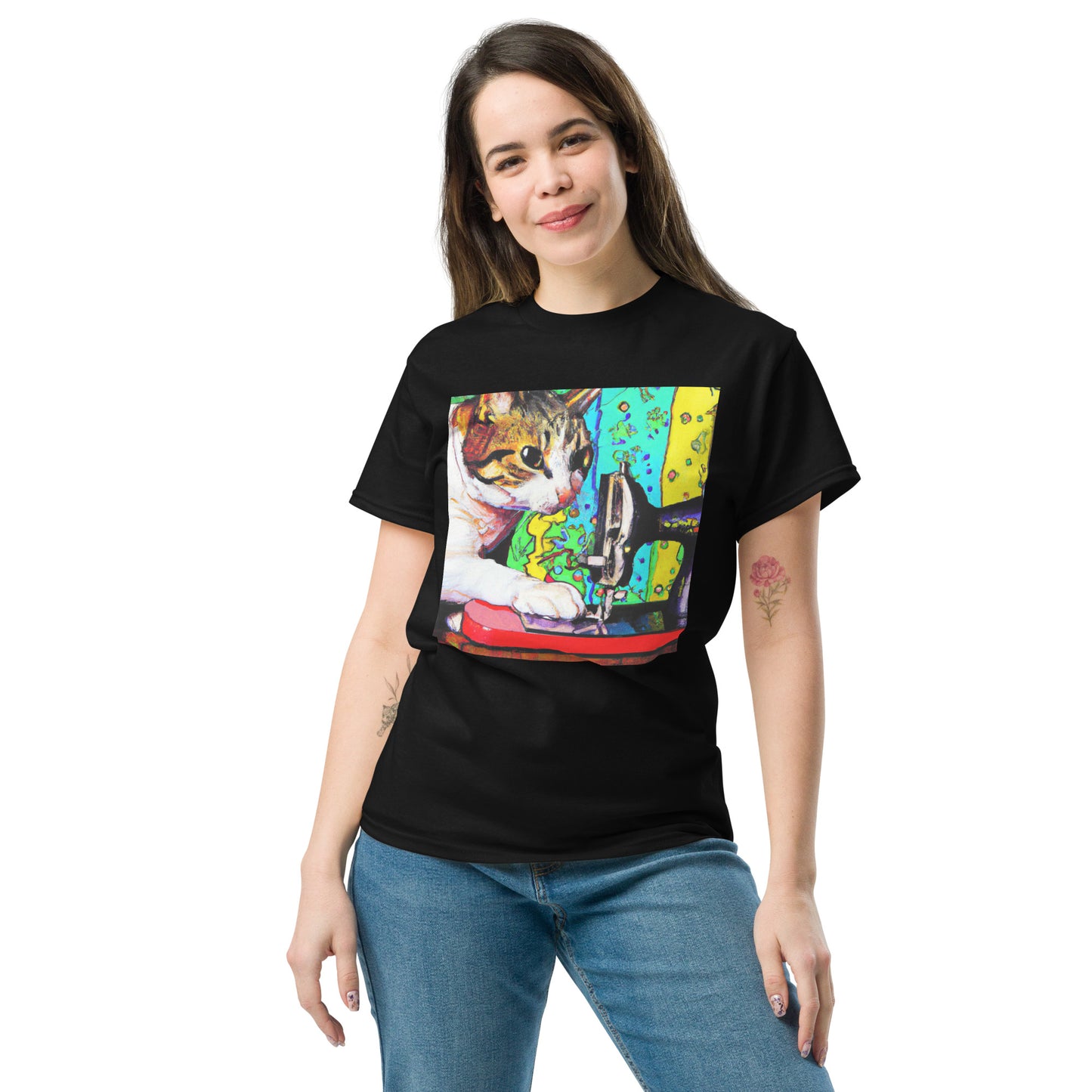 Sewing Cat 22 Graphic Men's T-shirt