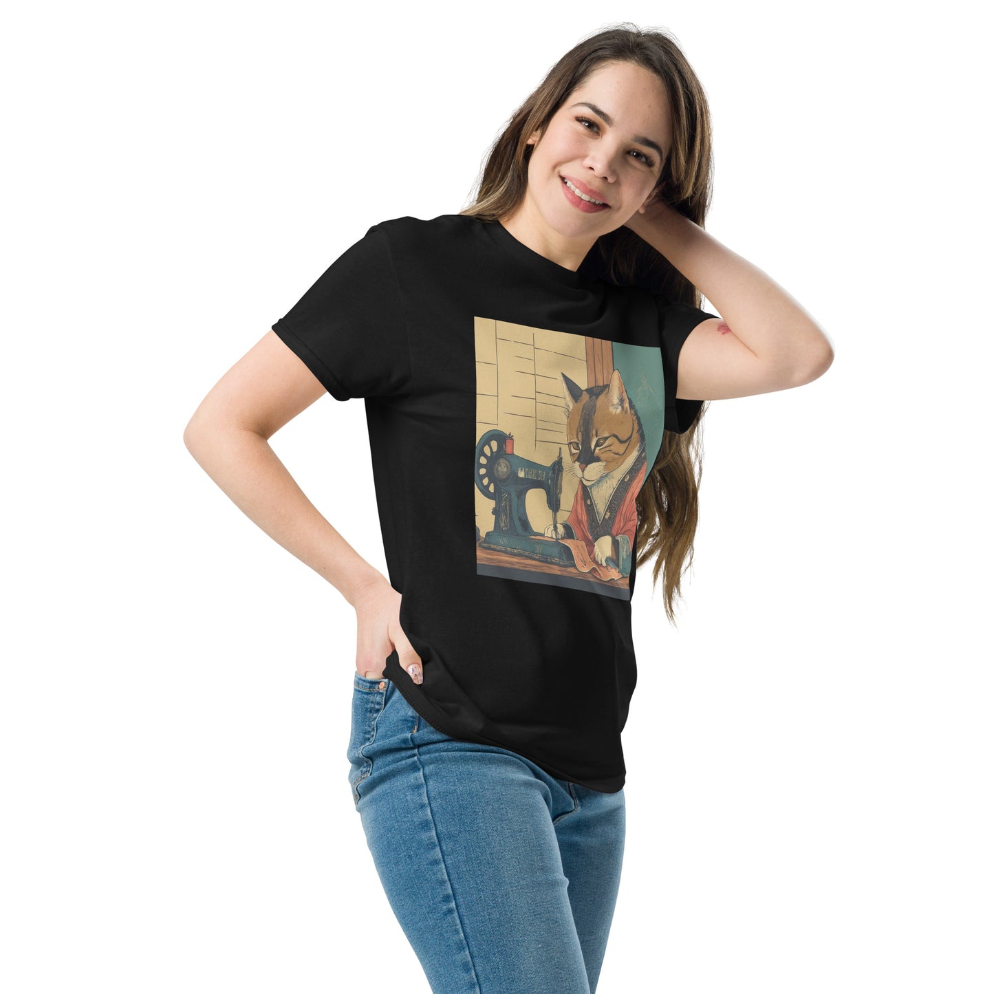 Tailor Cat Graphic Men's T-shirt