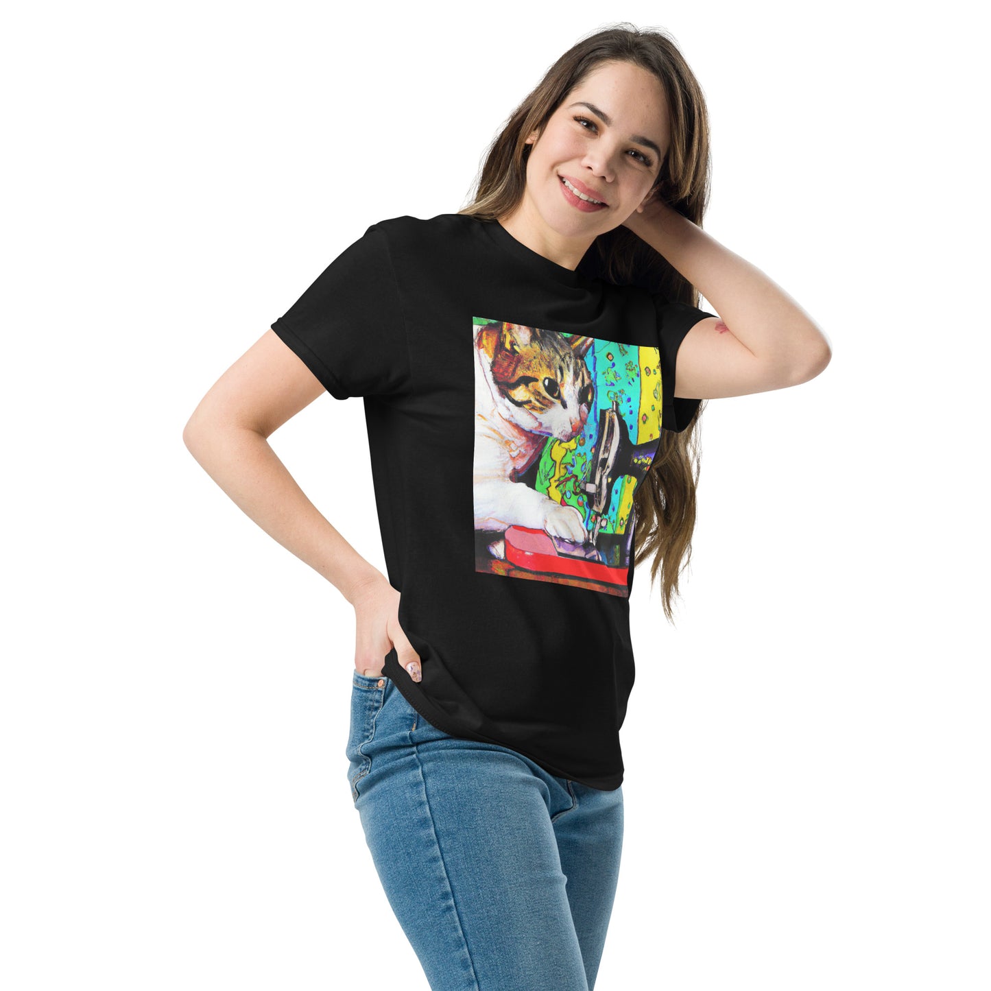 Sewing Cat 22 Graphic Men's T-shirt