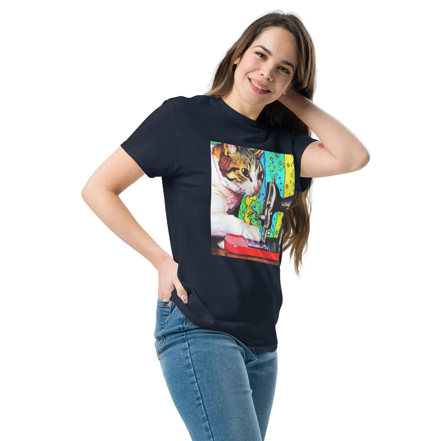Sewing Cat 22 Graphic Men's T-shirt