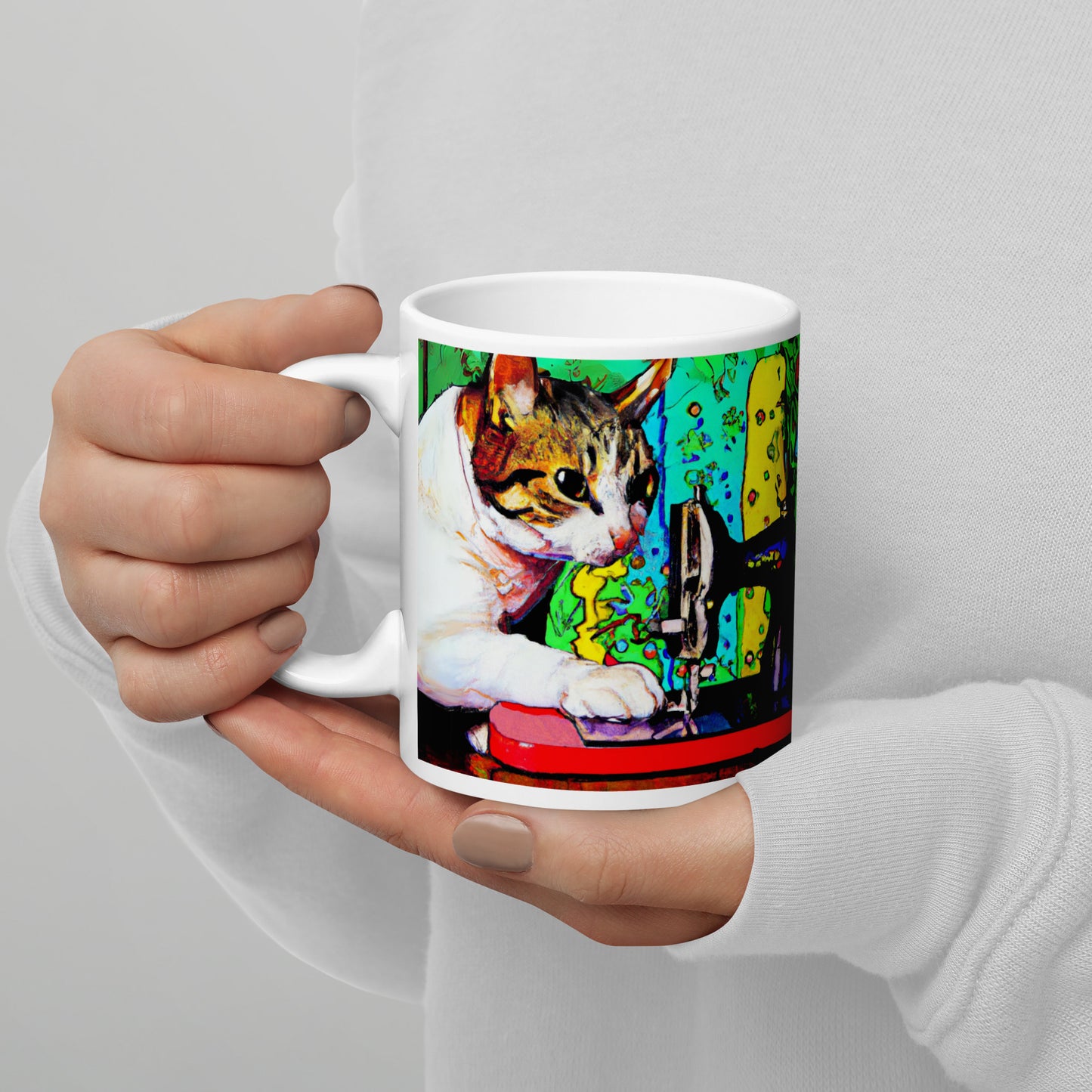 Sewing Cat 22 Mug