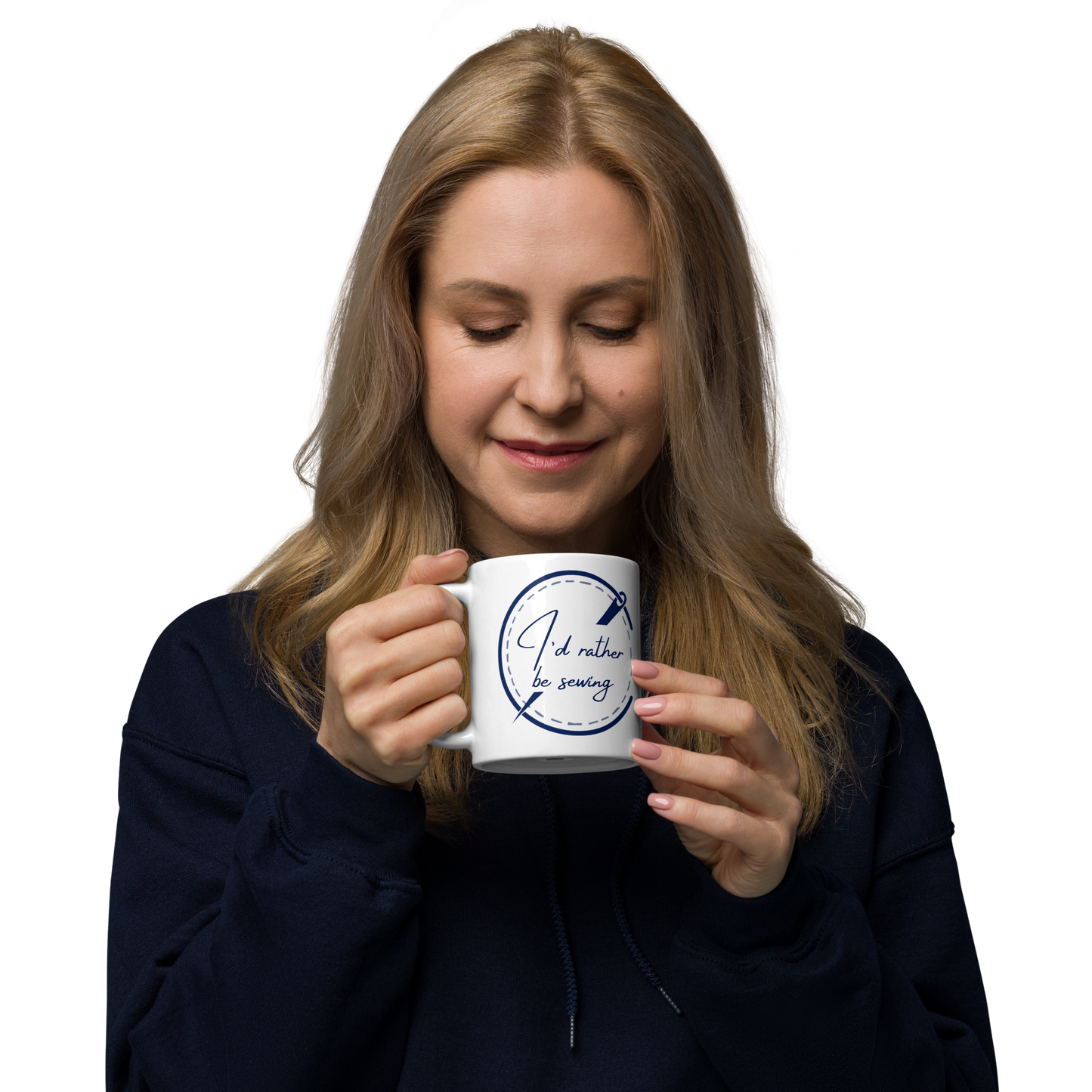 I'd Rather be Sewing Badge Mug