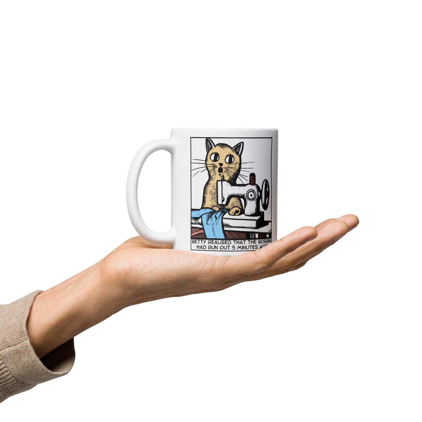 Betty Bobbin Cat Mug
