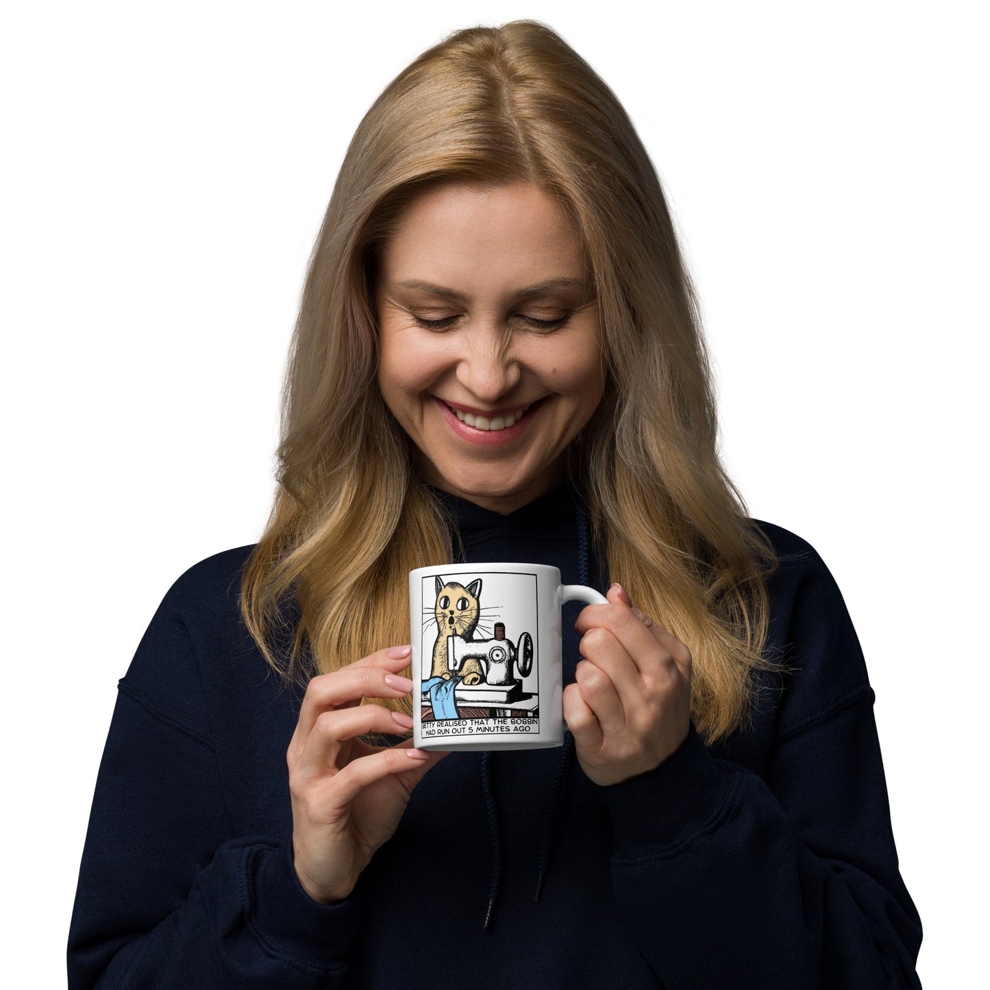 Betty Bobbin Cat Mug