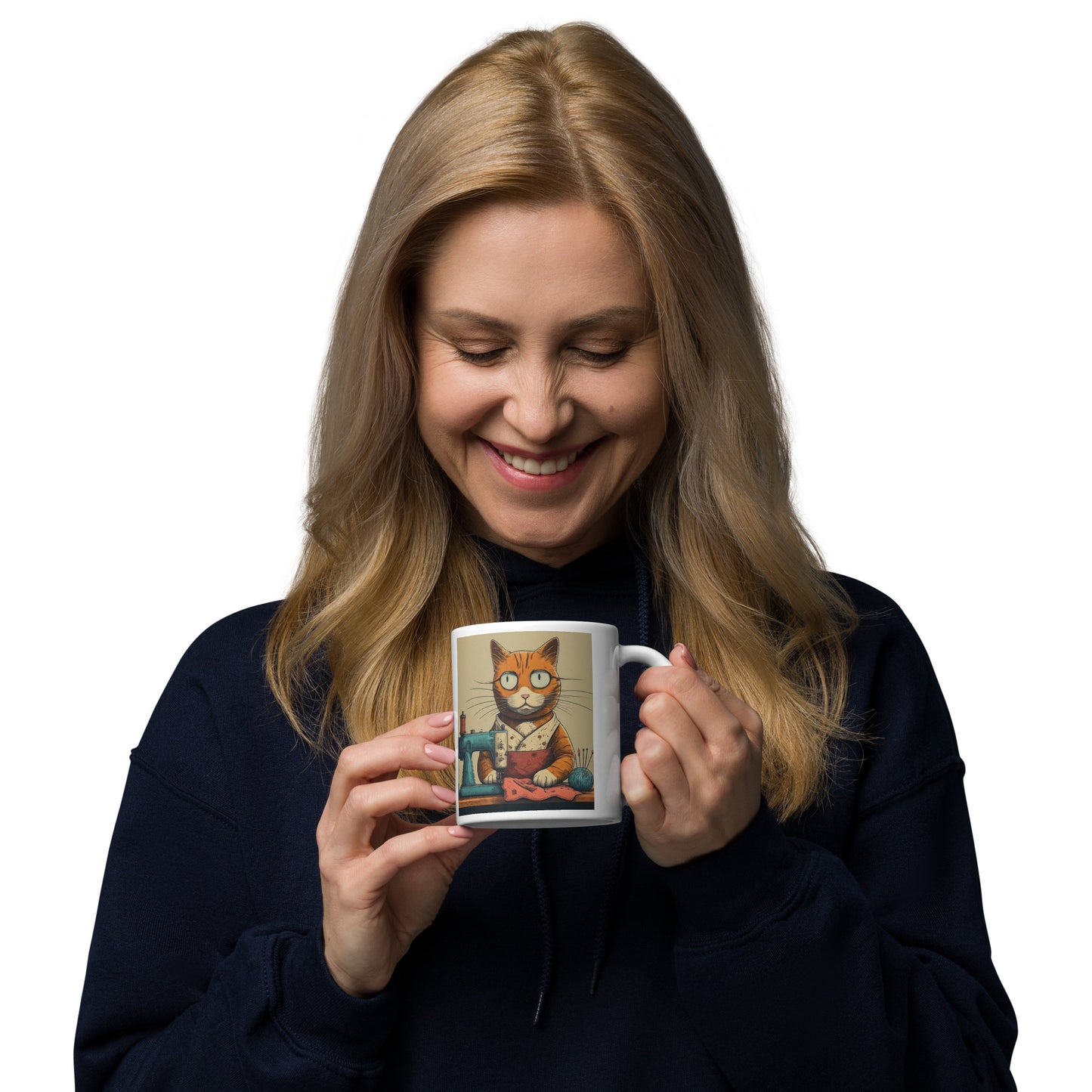 Seamstress Cat Mug