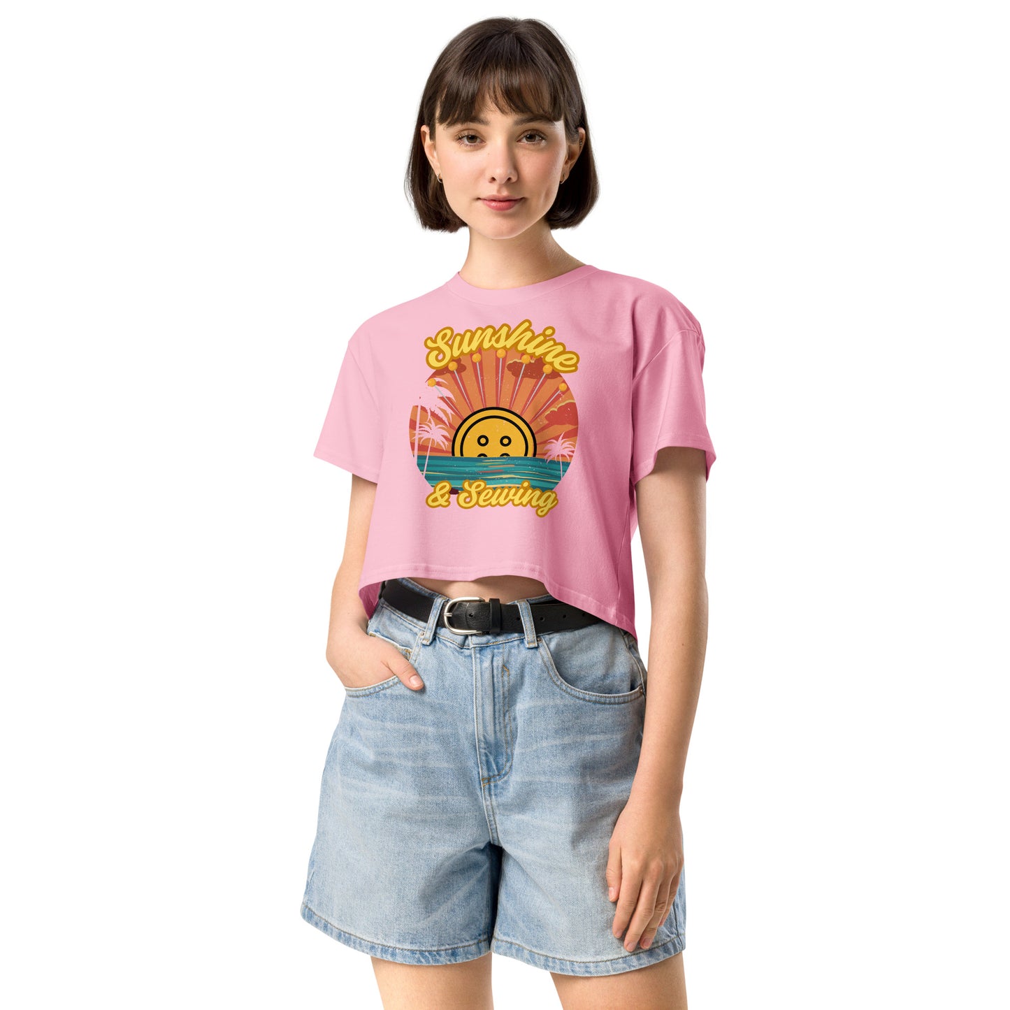 Sunshine and Sewing Women’s Crop Top