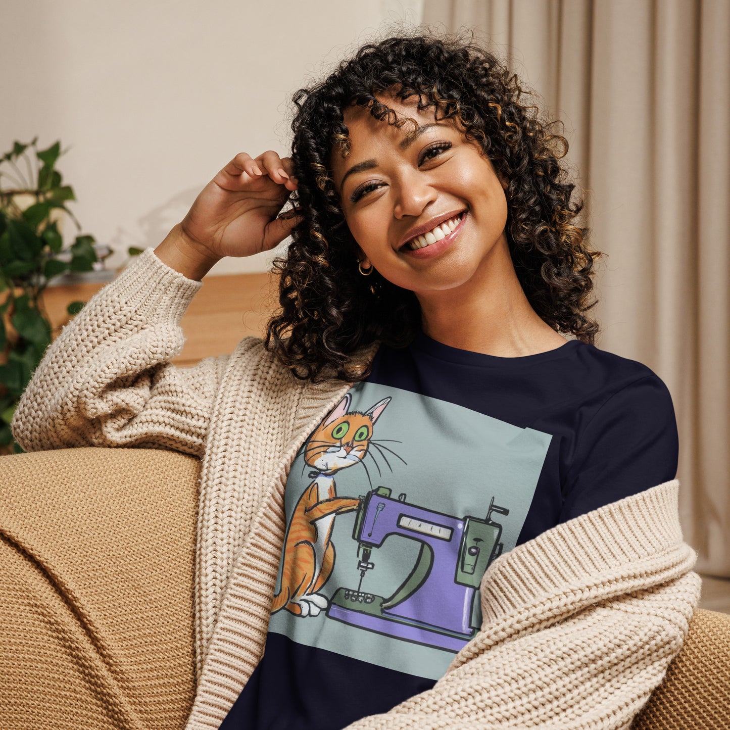 Sewing Cat 10 Graphic Women's T-shirt