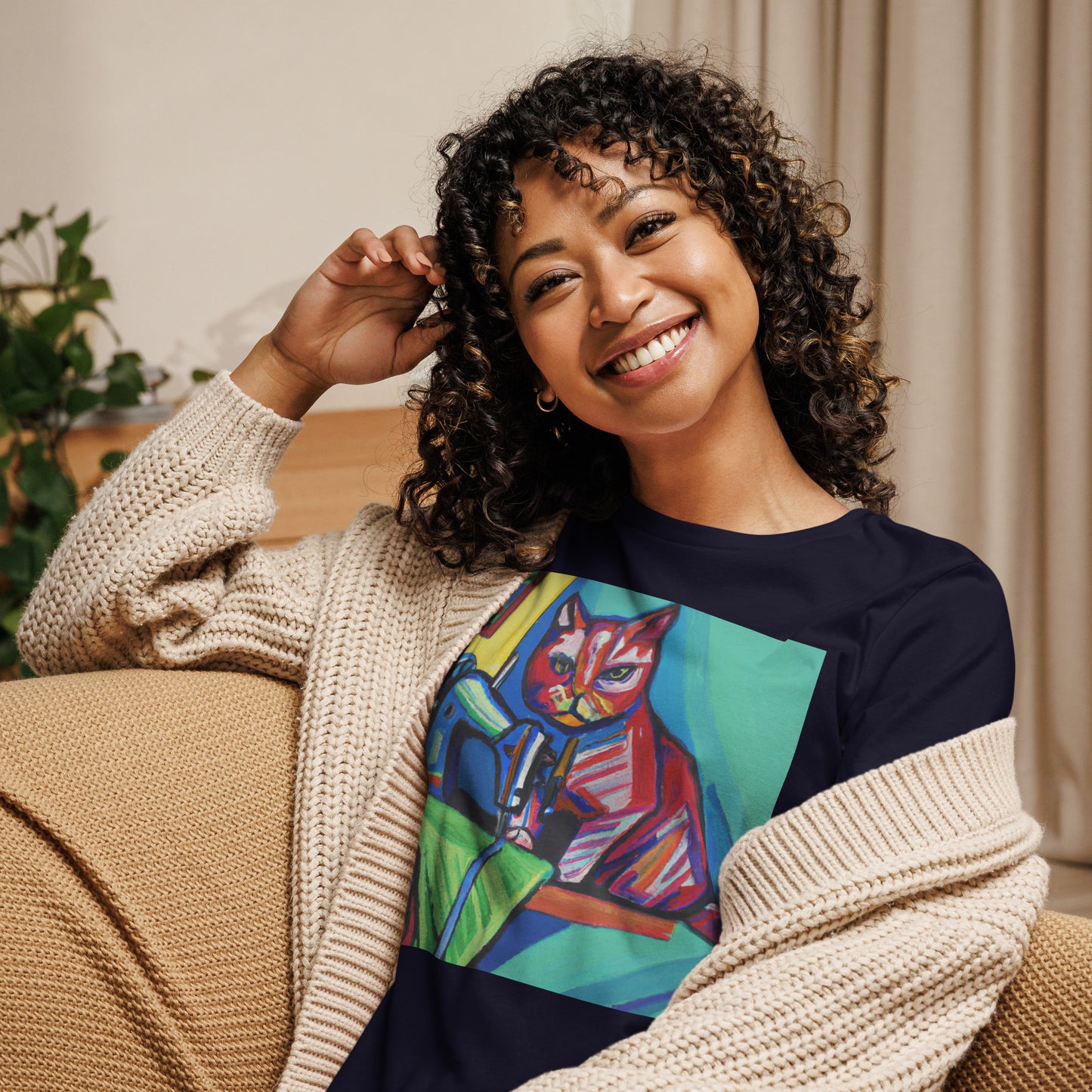 Sewing Cat 25 Graphic Women's T-shirt