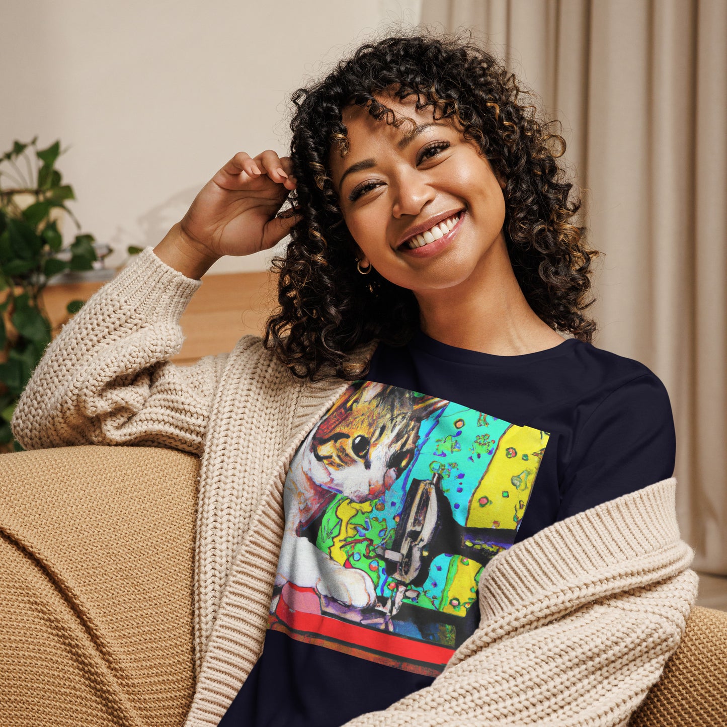 Sewing Cat 22 Graphic Women's T-shirt