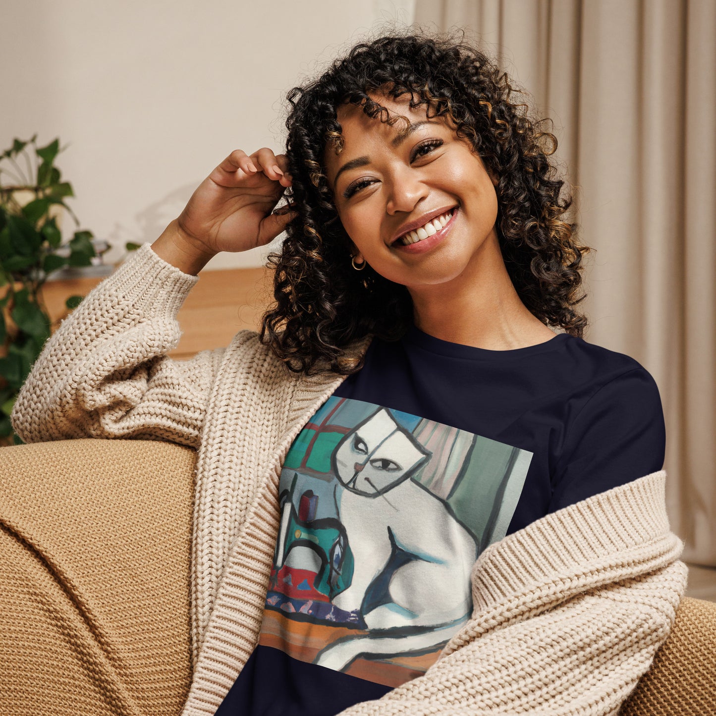 Sewing Cat 14 Graphic Women's T-shirt