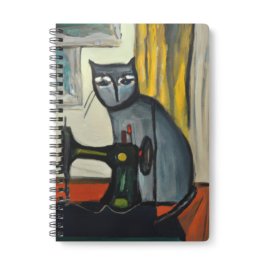 Sewing Cat #17 Notebook