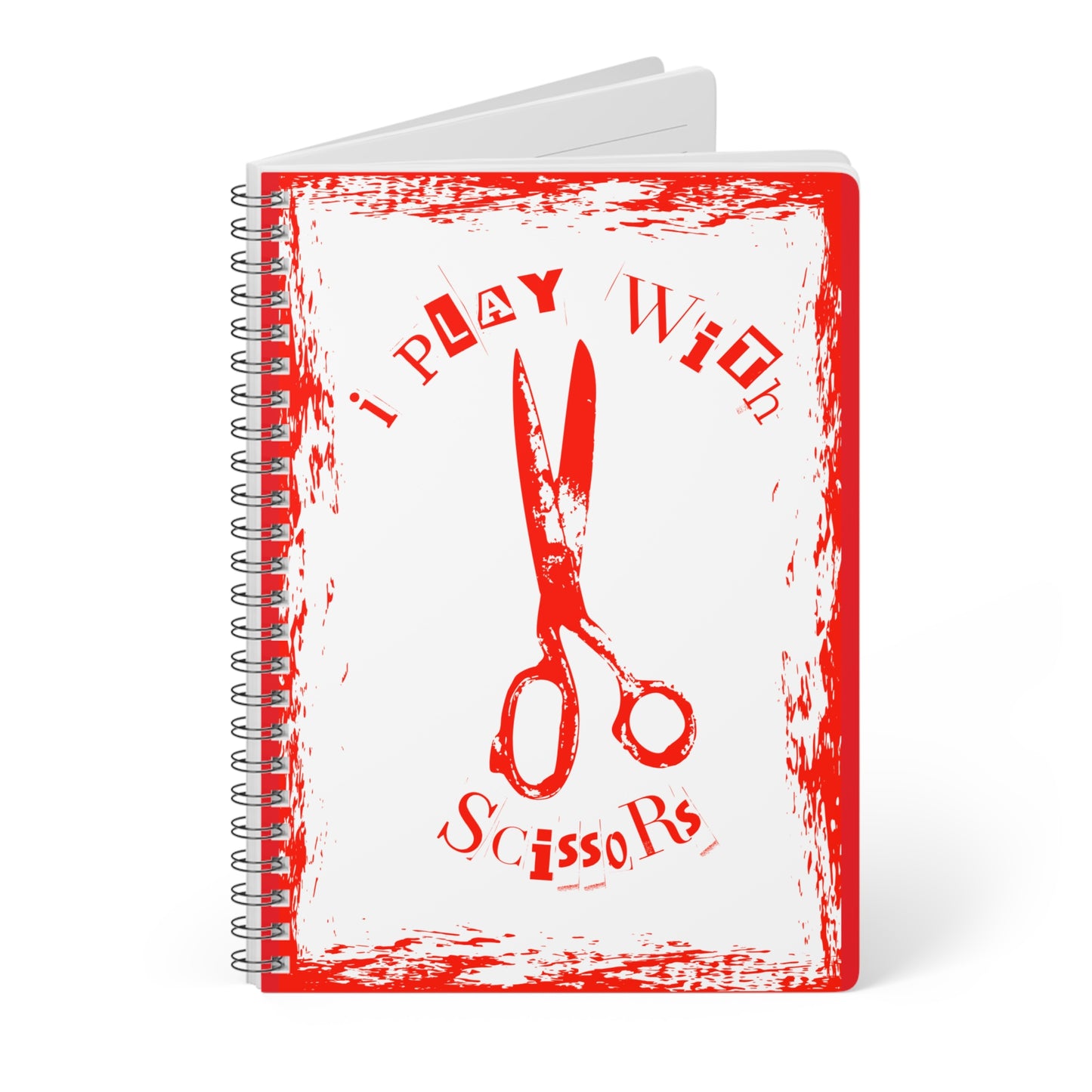 Scissors Notebook Red